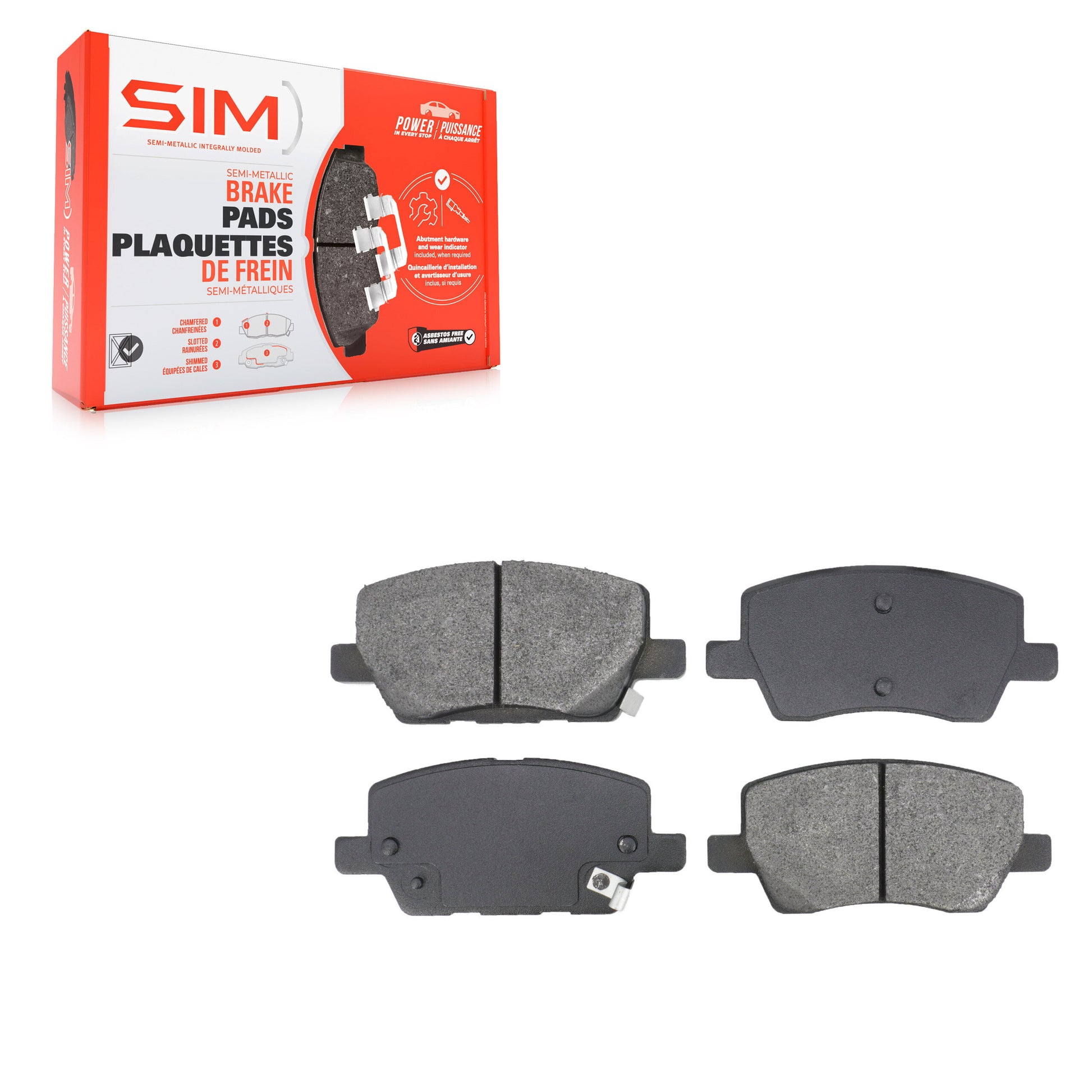 SIM SIM-1929 Disc Brake Pad for 2018-2020 Chevrolet Sonic - Front