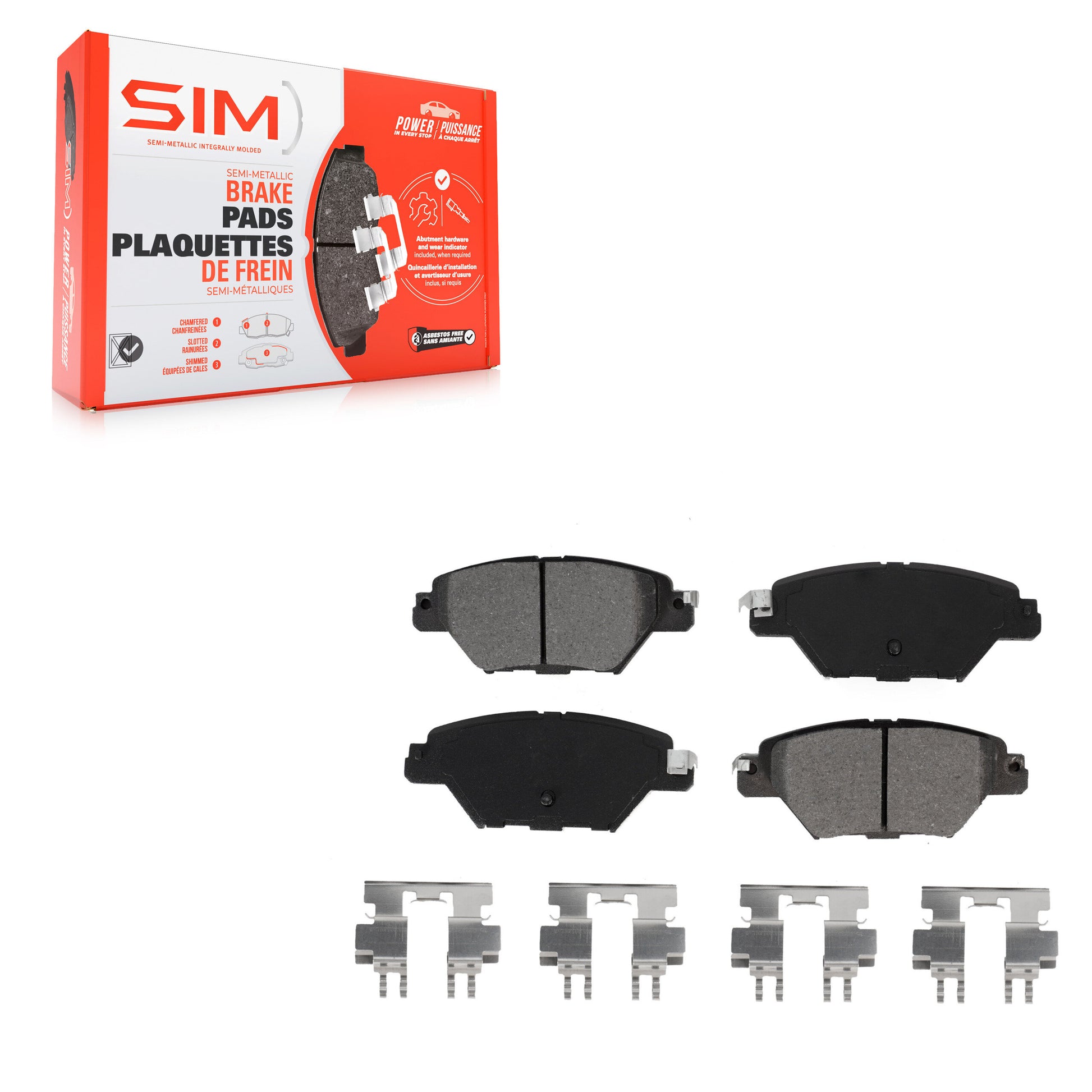 SIM SIM-1934 Disc Brake Pad for 2016-2023 Mazda CX-9 - Rear