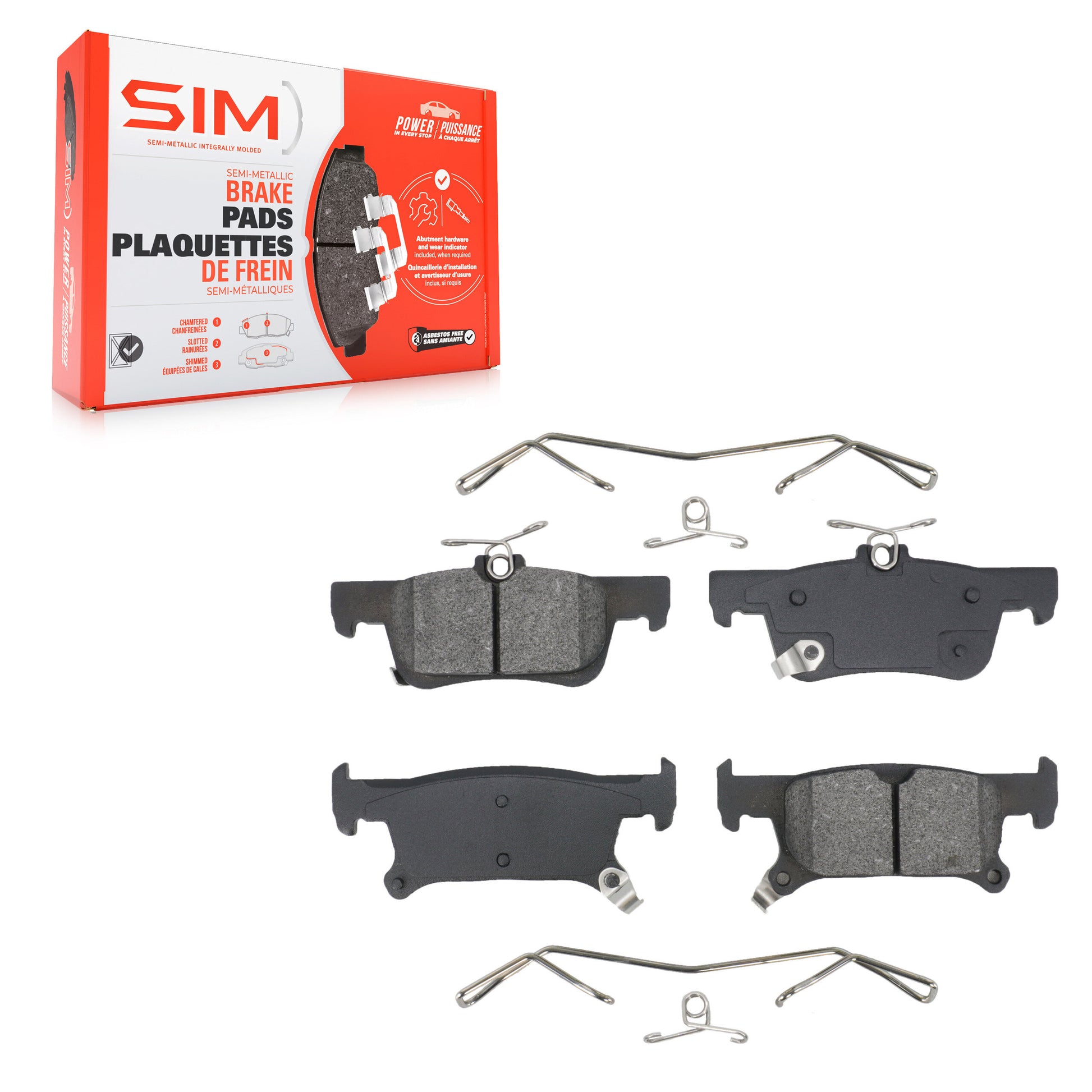 SIM SIM-2025 Disc Brake Pad for 2016-2019 Buick Envision - Rear