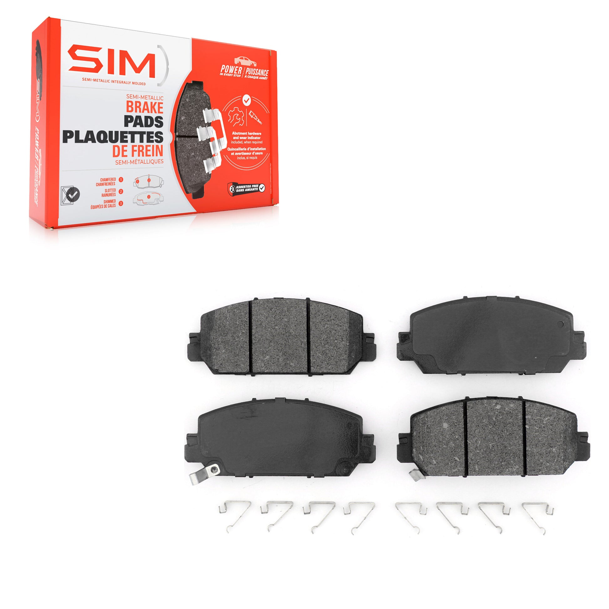 SIM SIM-2036 Disc Brake Pad for 2017-2023 Honda CR-V, Honda HR-V, Honda Clarity - Front