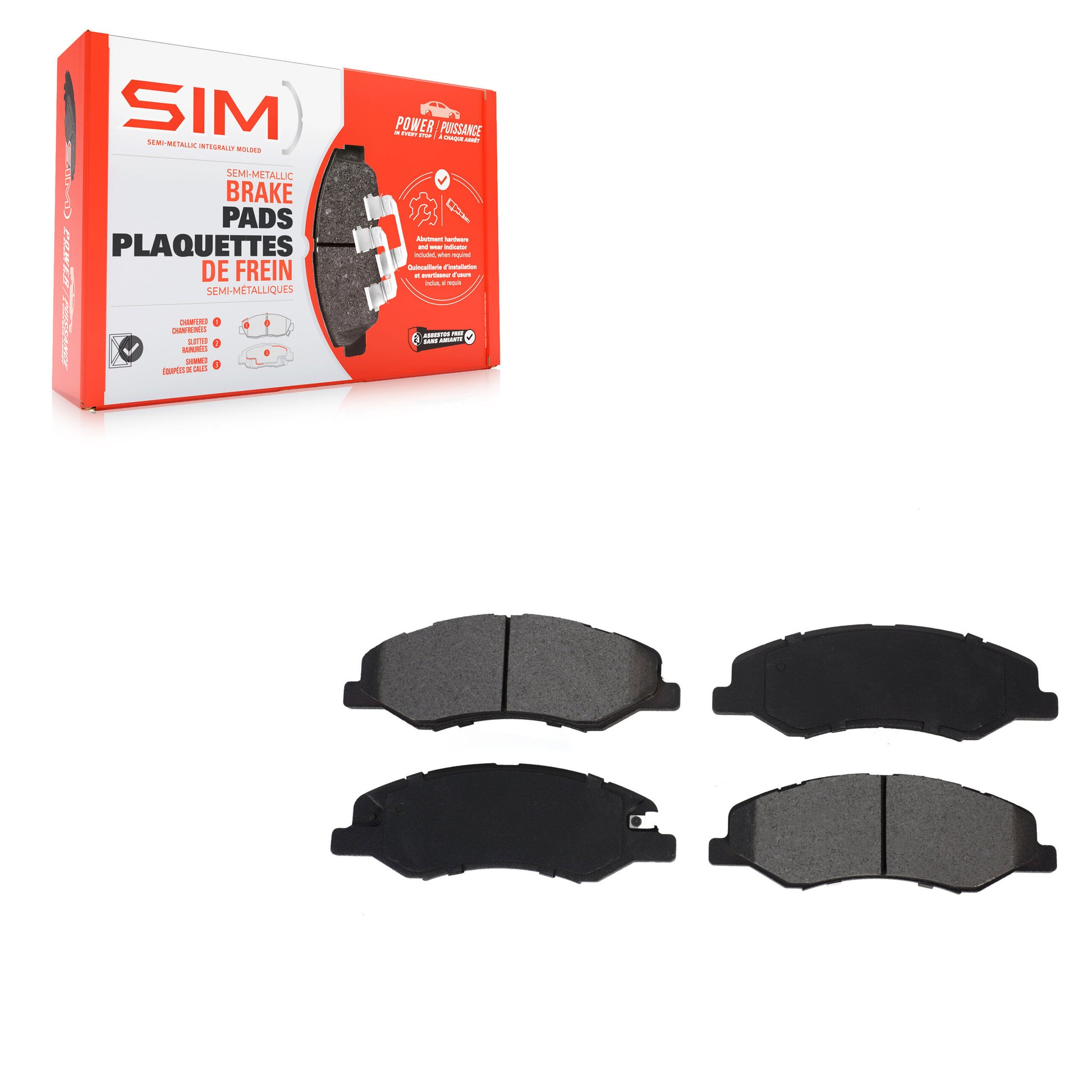 SIM SIM-2089 Disc Brake Pad for 2018-2023 Honda Odyssey - Front