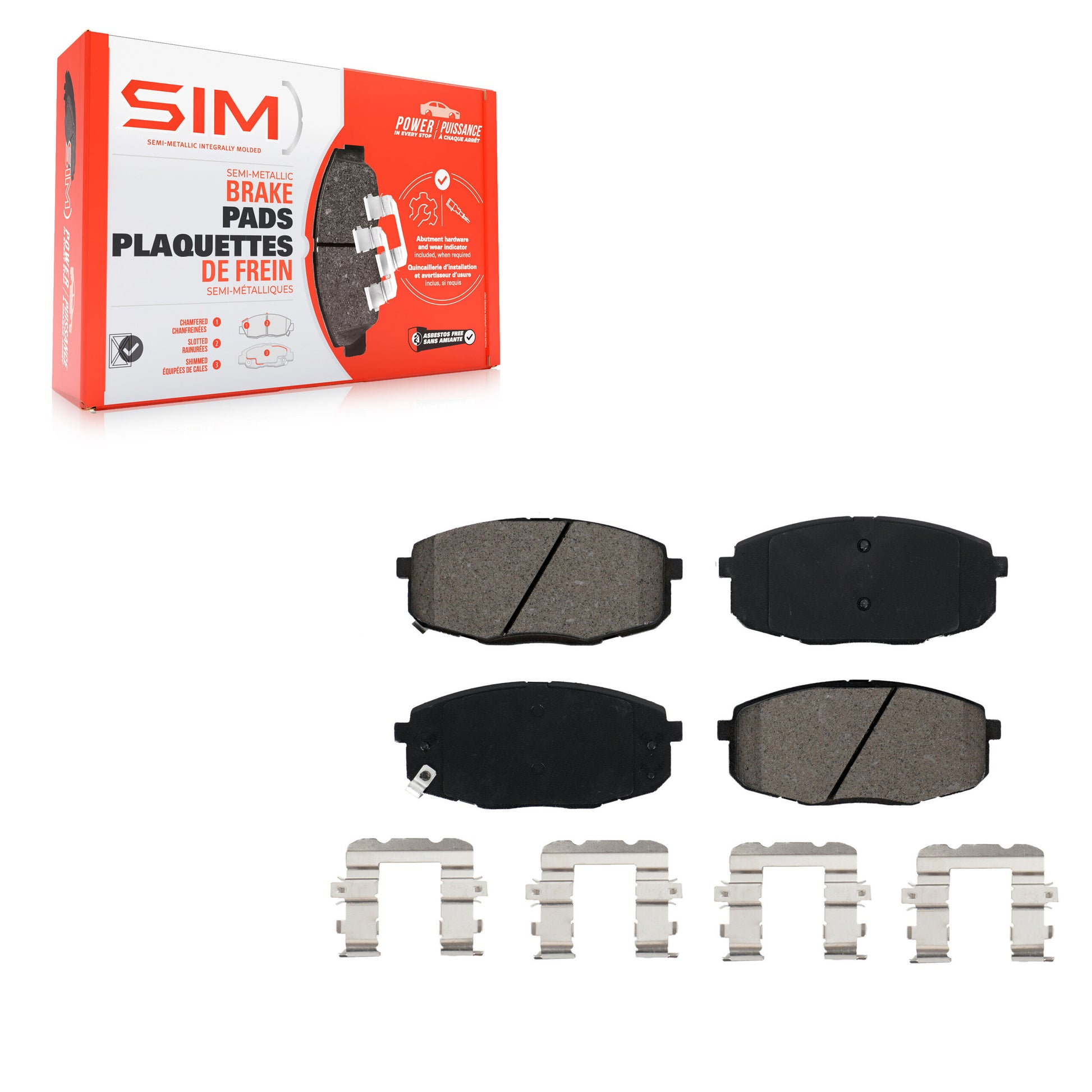 SIM SIM-2094 Disc Brake Pad for 2014-2025 Kia Seltos, Kia Forte, Kia Forte5 - Front