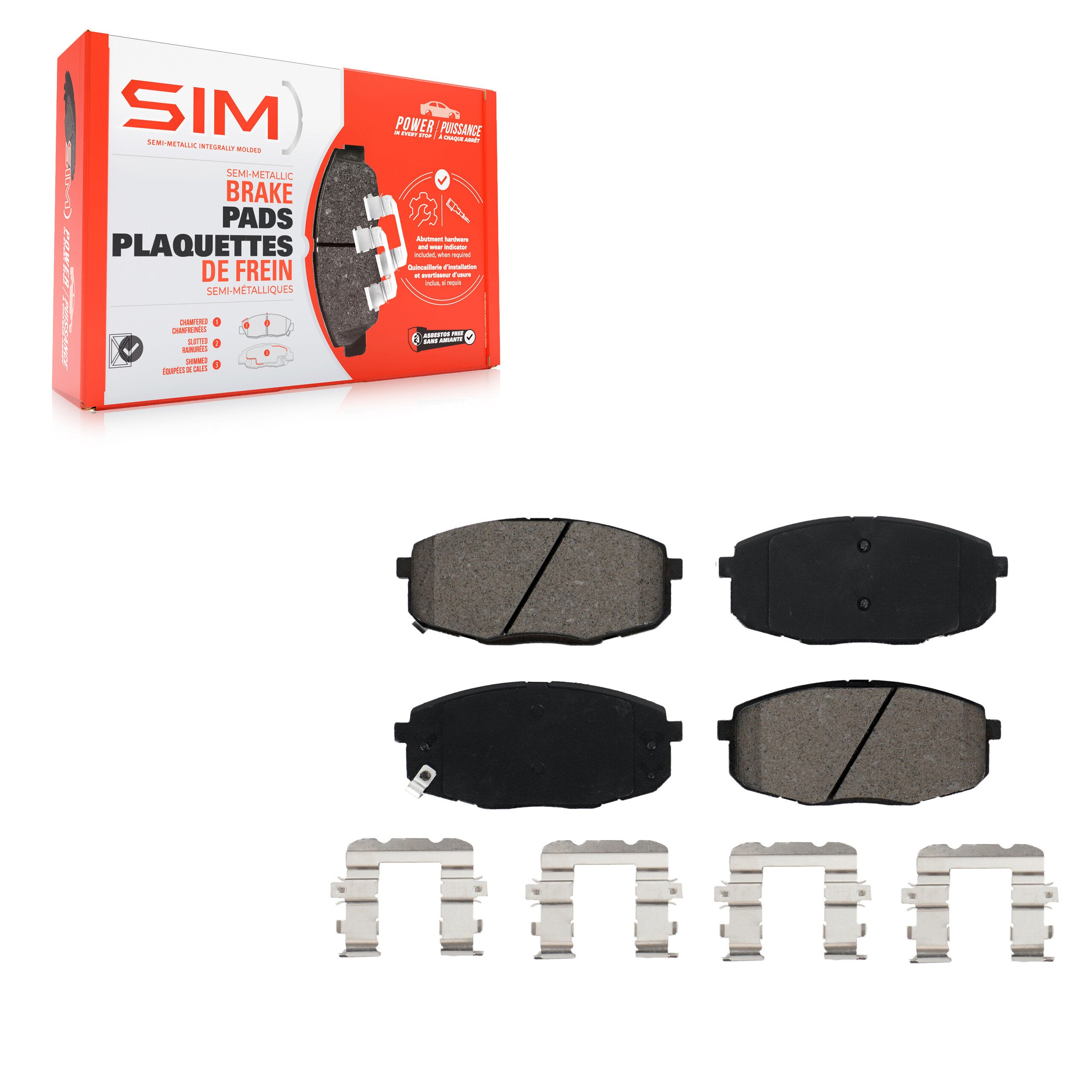SIM SIM-2094 Disc Brake Pad for 2014-2025 Kia Seltos, Kia Forte, Kia Forte5 - Front