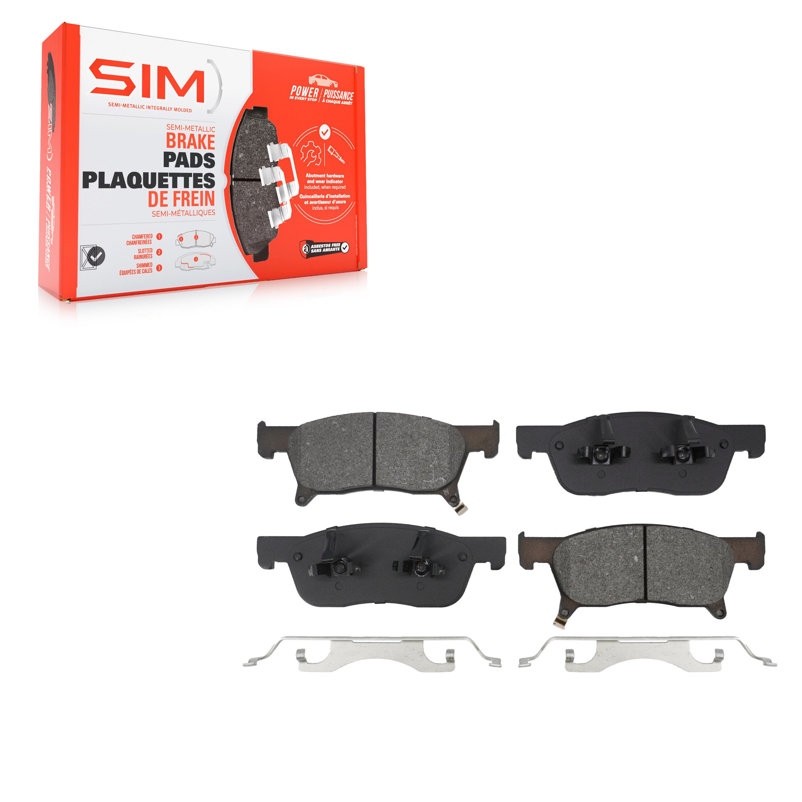 SIM SIM-2170 Disc Brake Pad for 2019-2024 Subaru Ascent - Front