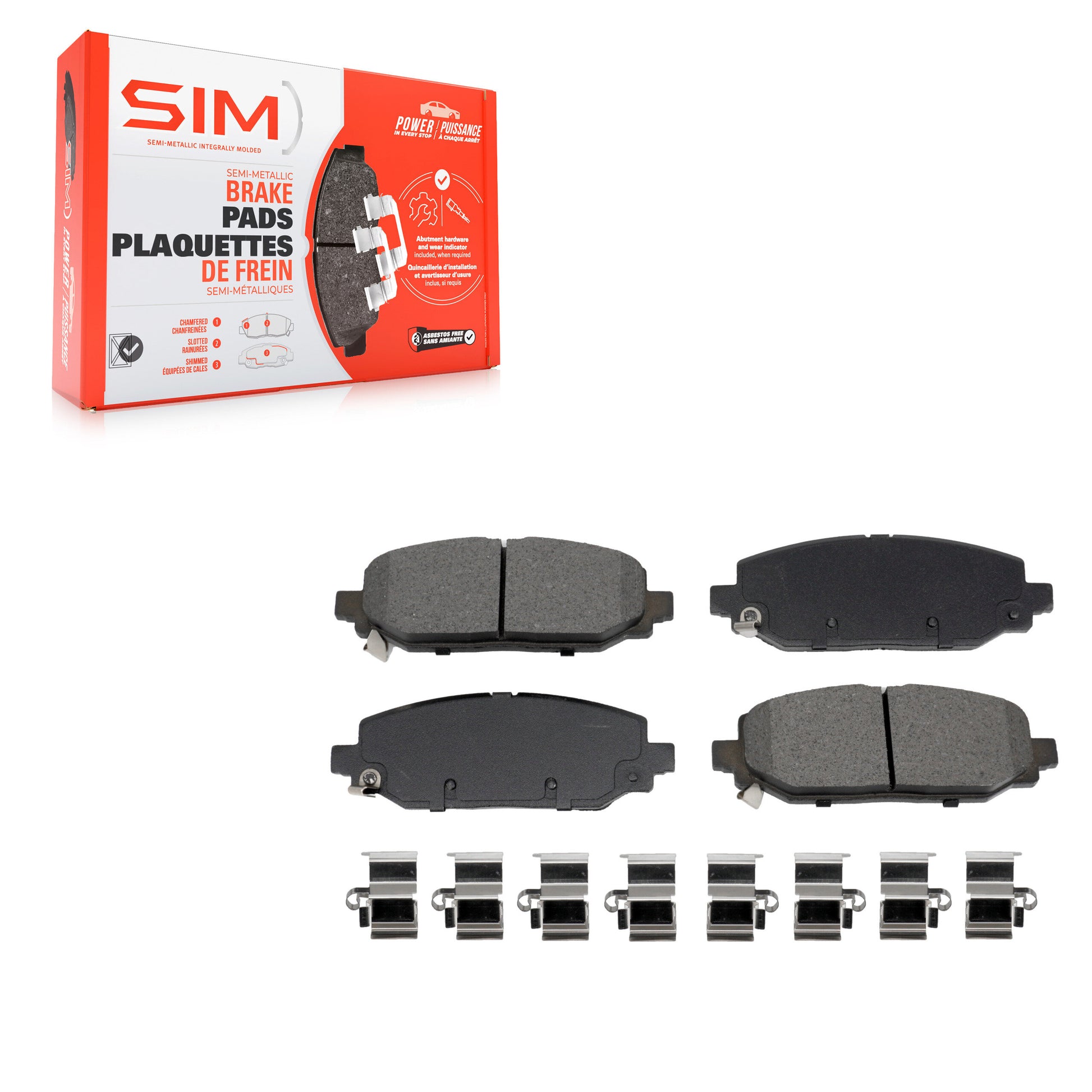 SIM SIM-2186 Disc Brake Pad for 2018-2025 Jeep Wrangler - Rear