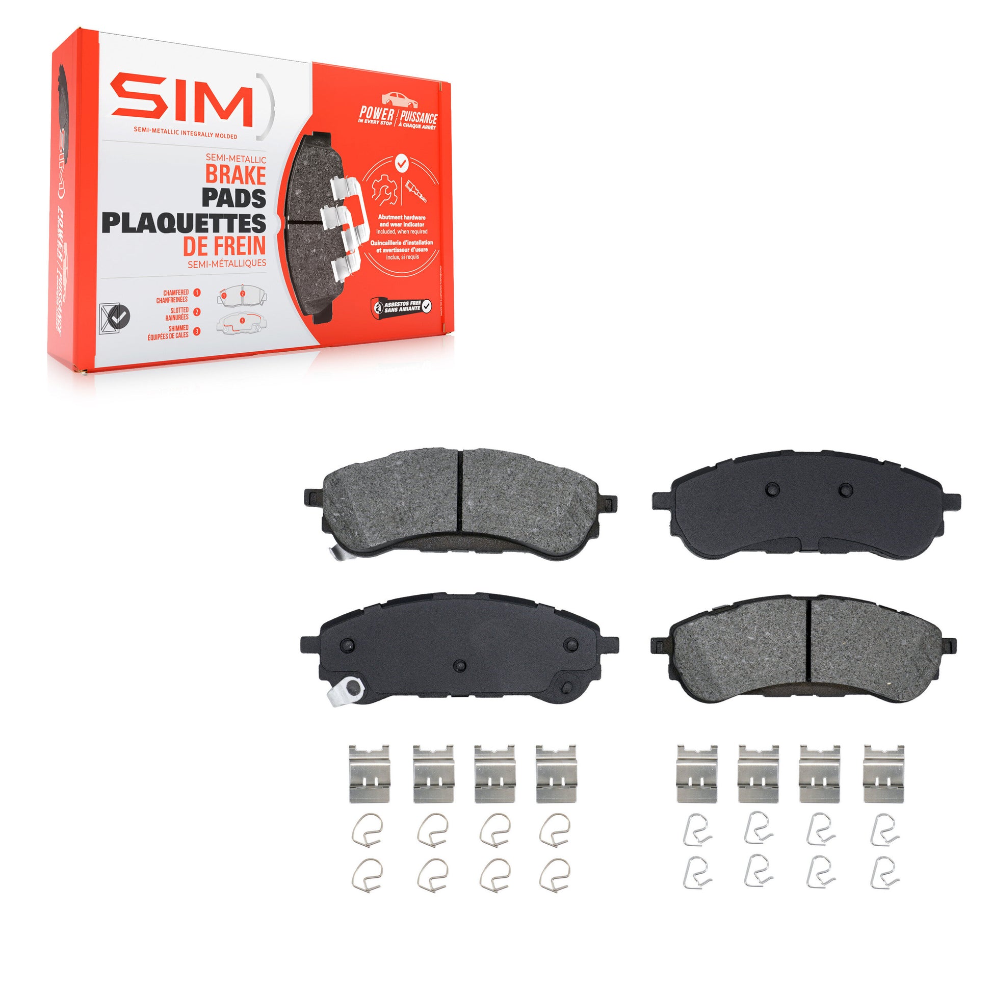 SIM SIM-2208 Disc Brake Pad for 2019-2023 Ford Ranger - Rear