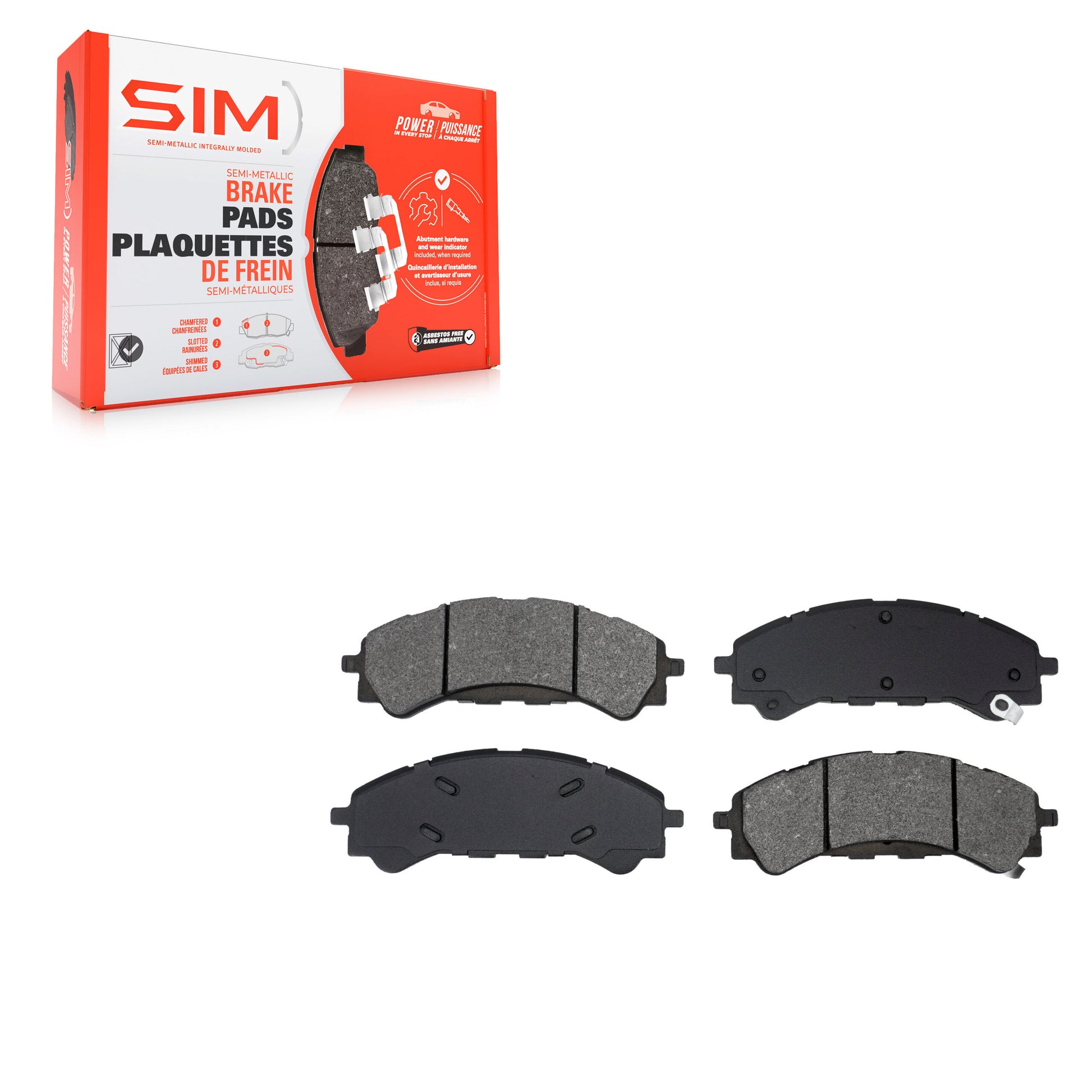 SIM SIM-2216 Disc Brake Pad for 2019-2024 Ford Ranger, Ford Bronco - Front