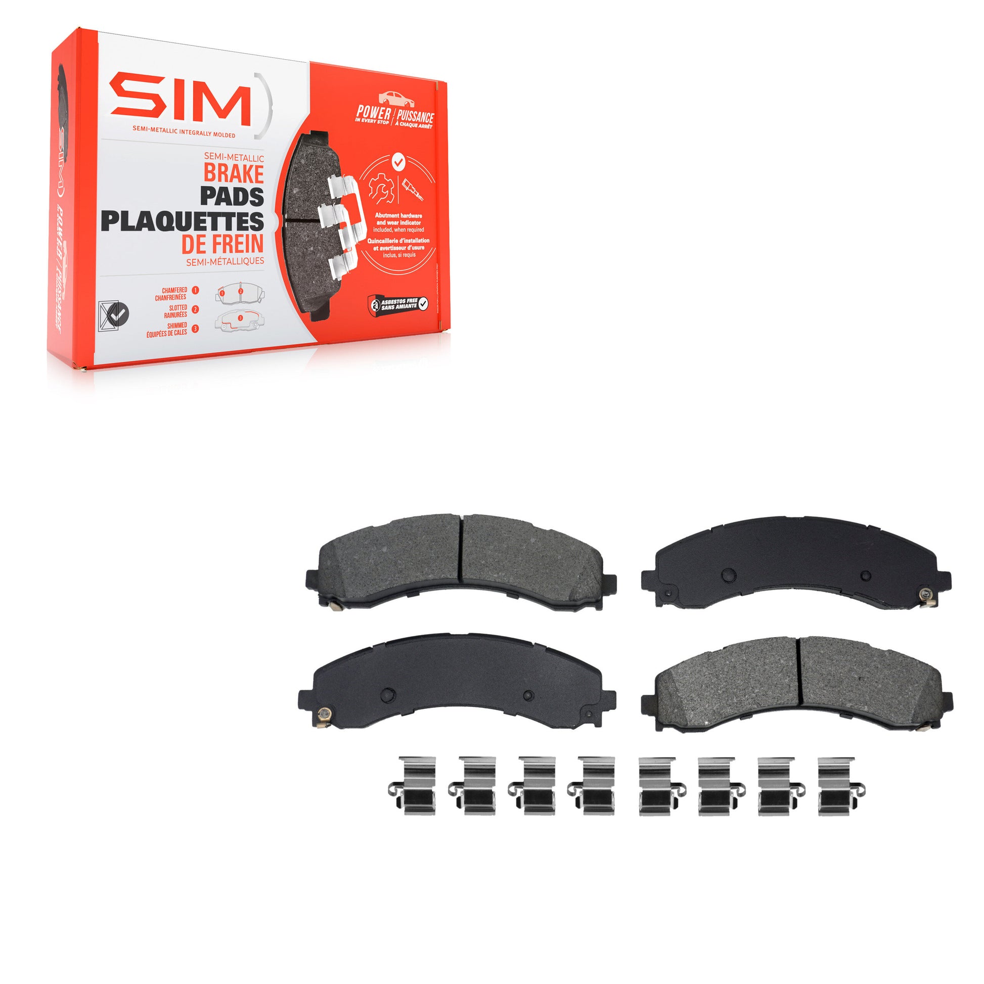 SIM SIM-2224 Disc Brake Pad for 2019-2024 Ram 3500 - Rear