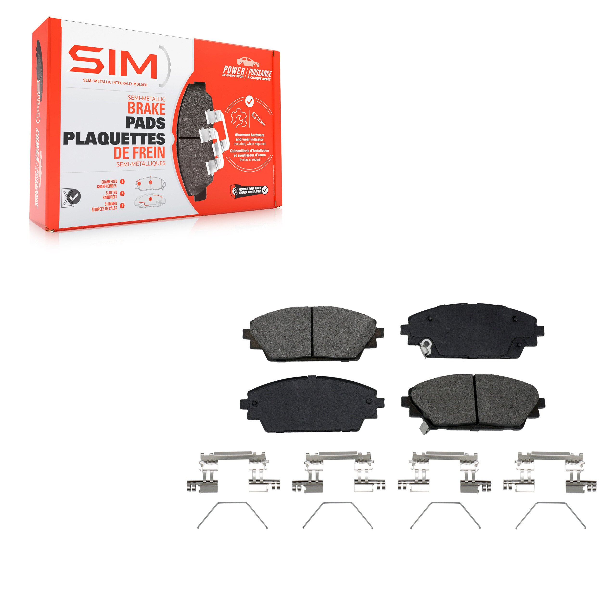 SIM SIM-2275 Disc Brake Pad for 2020-2025 Mazda CX-30 - Front