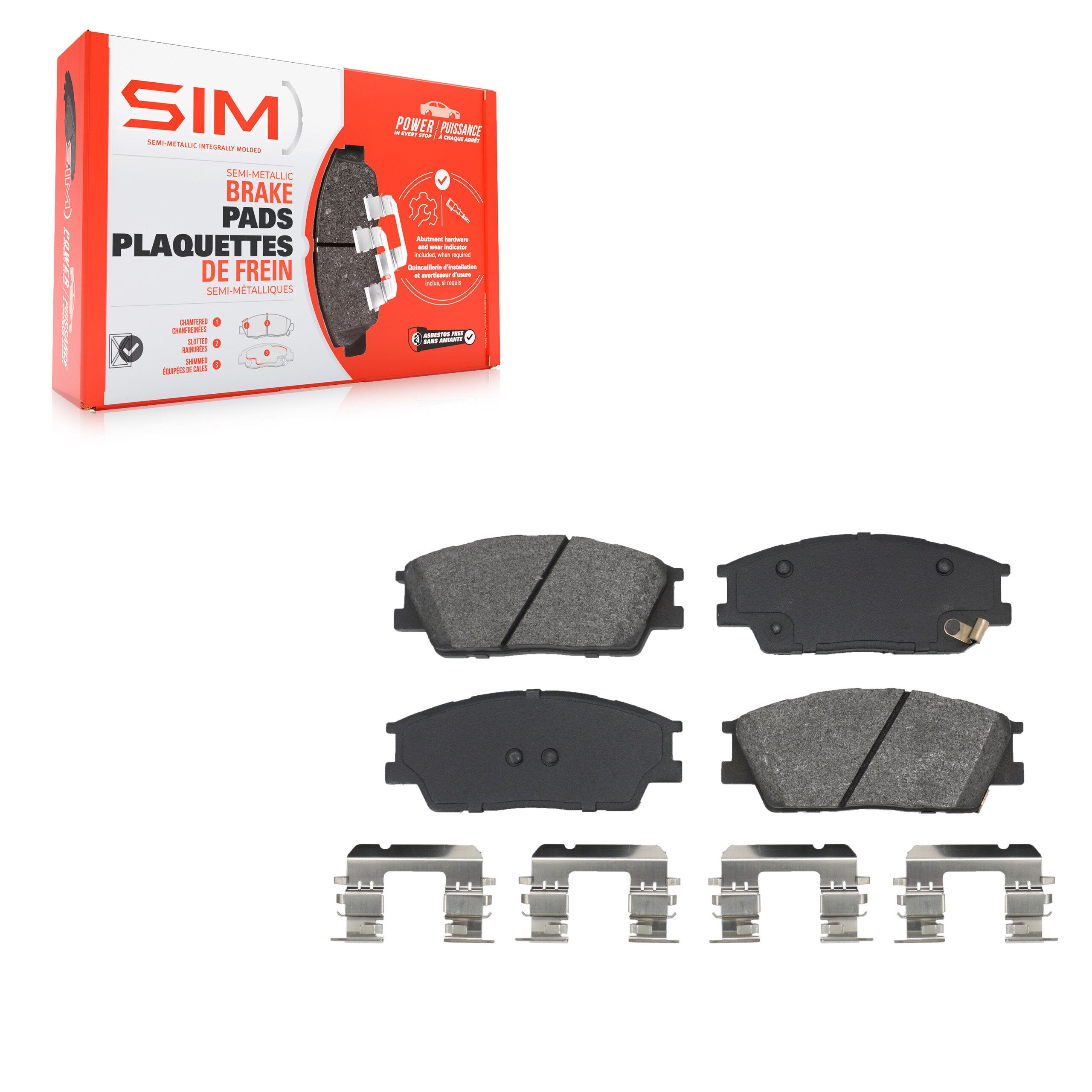 SIM SIM-2285 Disc Brake Pad for 2020-2023 Kia Soul, Hyundai Venue - Front