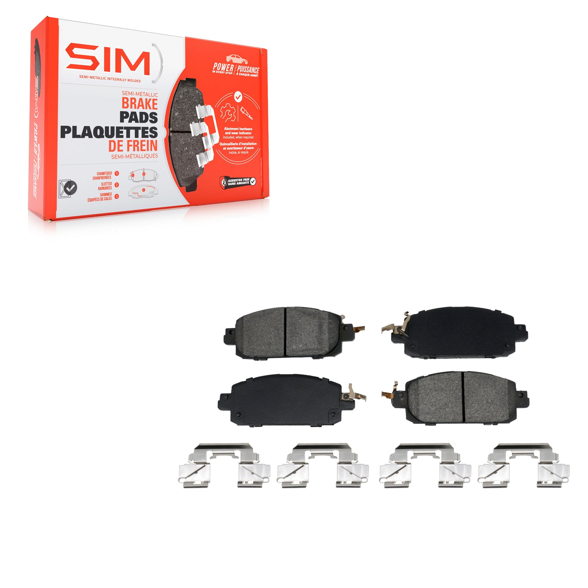 SIM SIM-2310 Disc Brake Pad for 2020-2024 Nissan Kicks, Nissan Sentra - Front