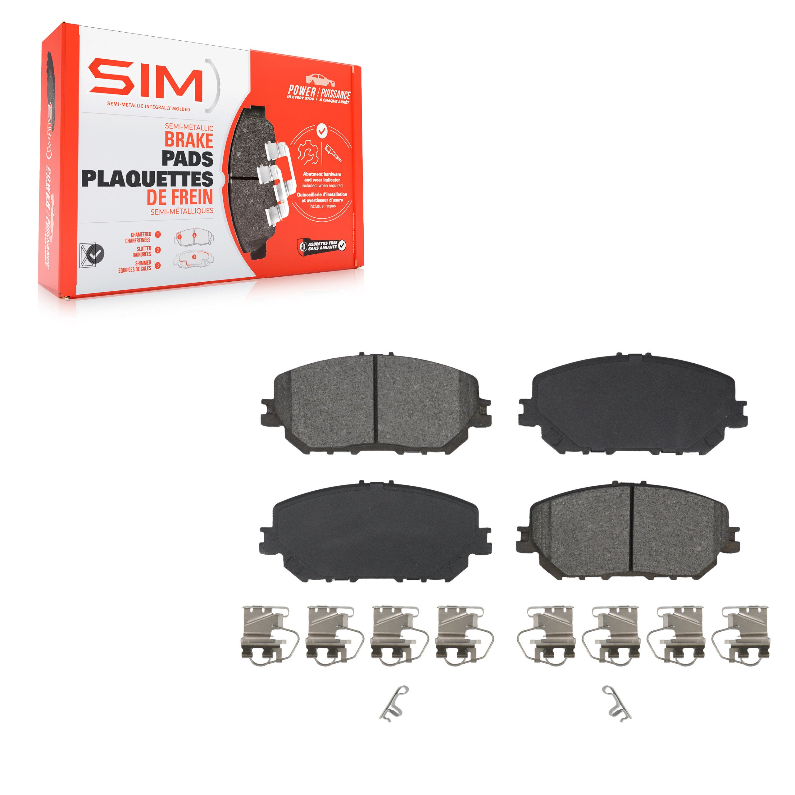 SIM SIM-2375 Disc Brake Pad for 2021-2024 Nissan Rogue - Front
