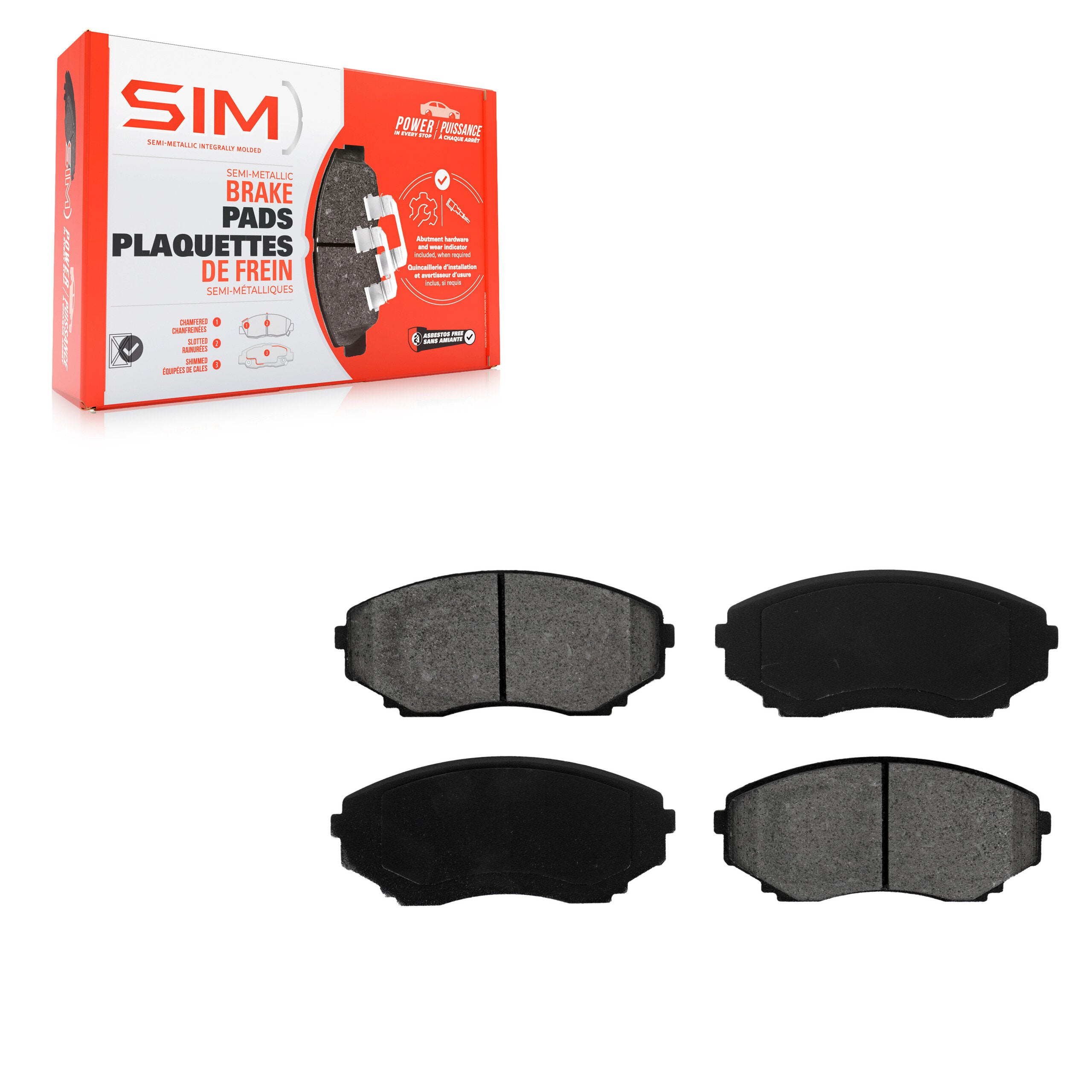 SIM SIM-551 Disc Brake Pad for 1992-2006 Mazda MPV - Front
