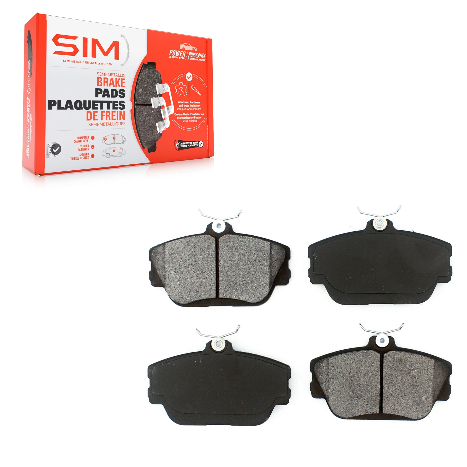 SIM SIM-598 Disc Brake Pad for 1993-2007 Ford Taurus, Mercury Sable, Ford Thunderbird - Front