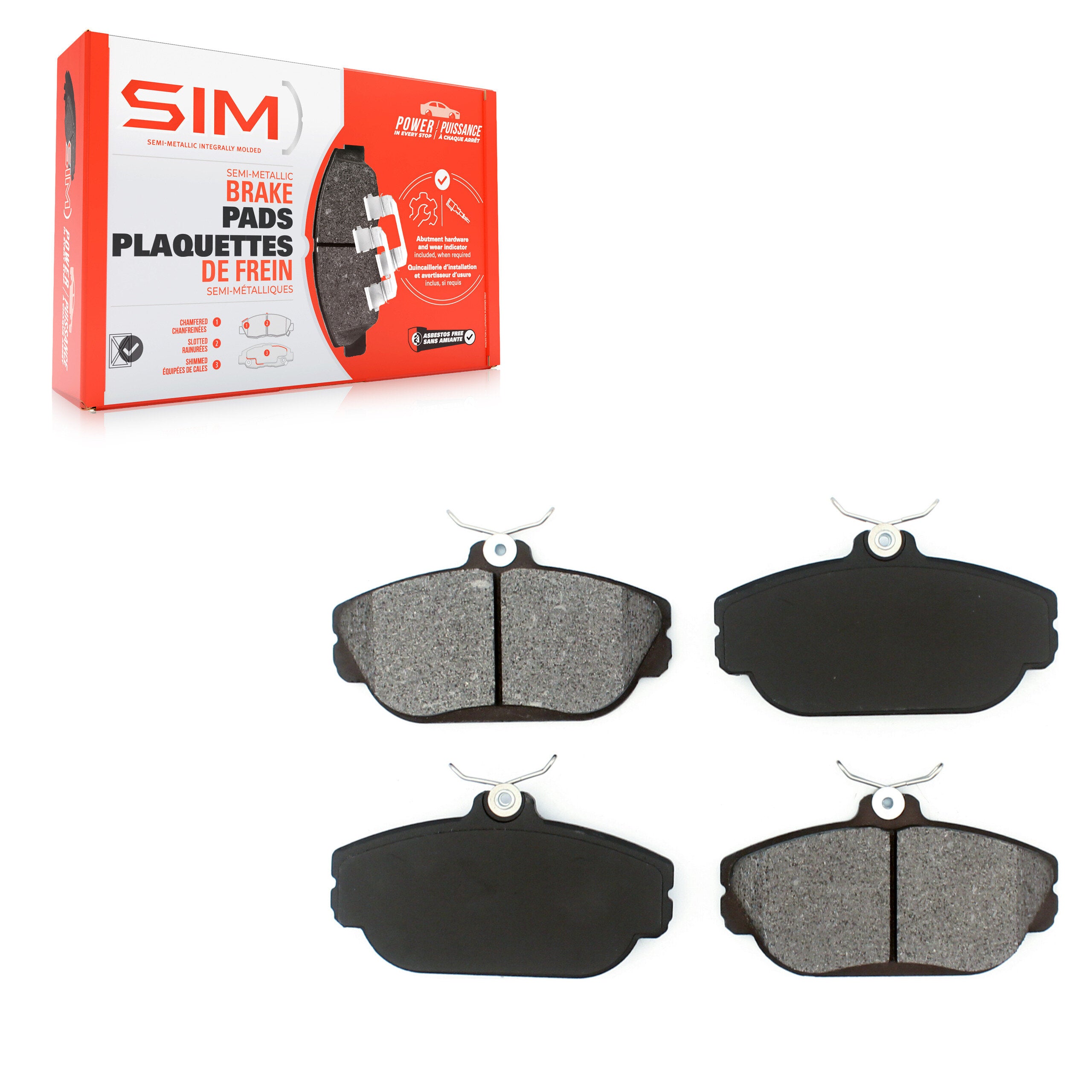 SIM SIM-601 Disc Brake Pad for 1993-2002 Ford Taurus, Ford Windstar, Mercury Sable - Front