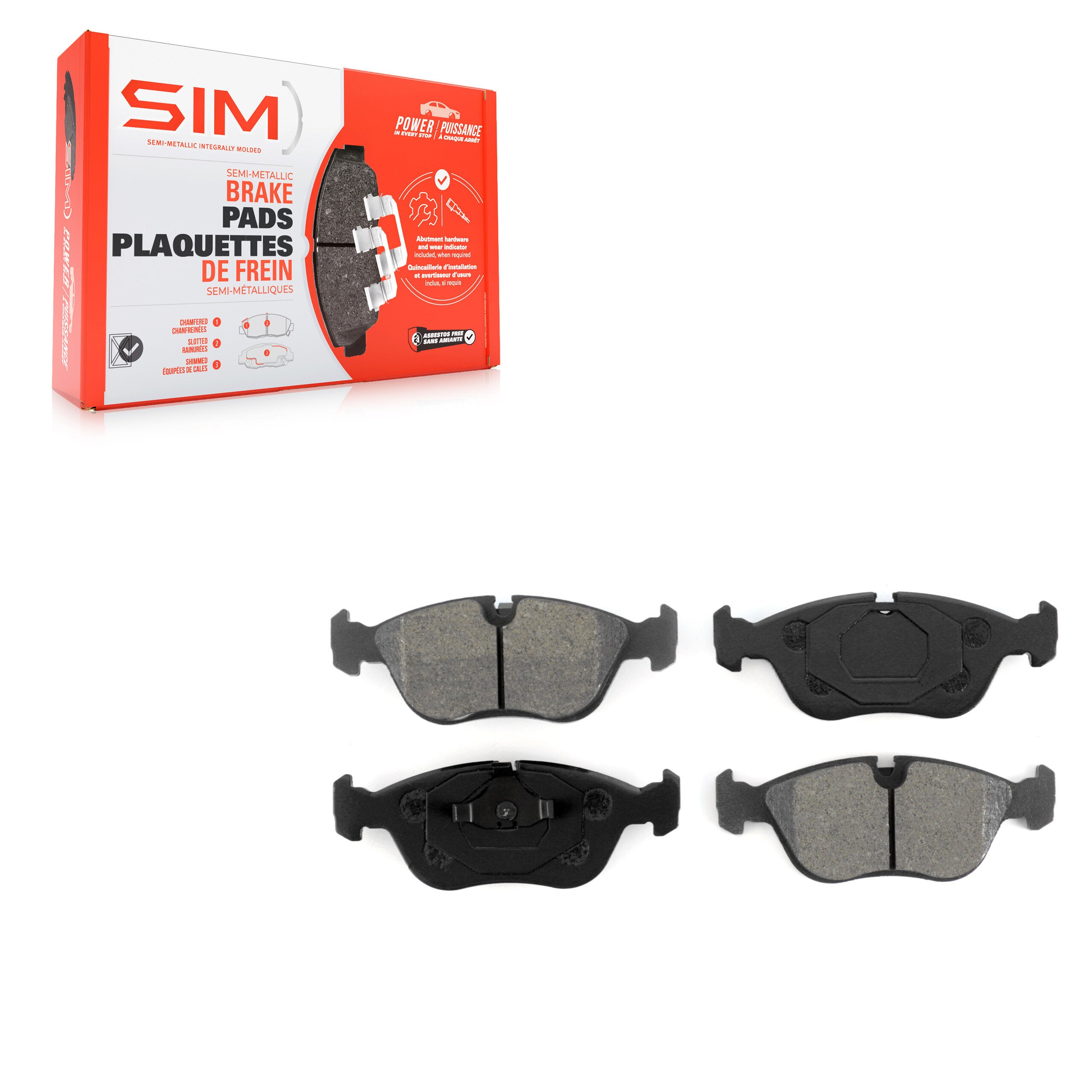 SIM SIM-618 Disc Brake Pad for 1993-2004 Volvo C70, Volvo S70, Volvo V70 - Front