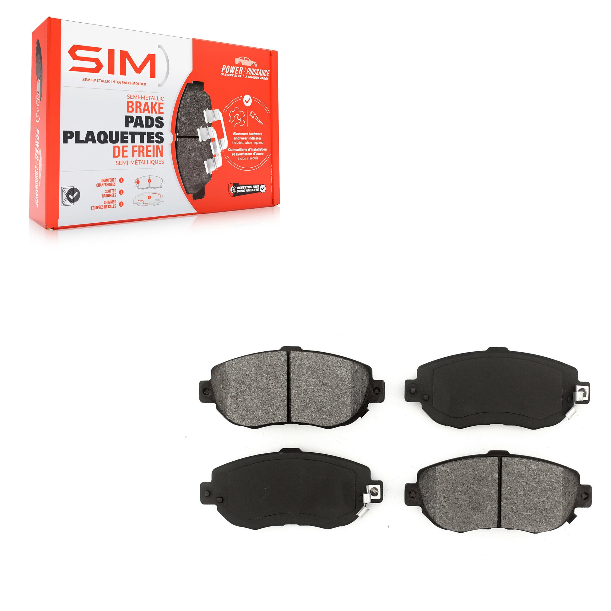 SIM SIM-619 Disc Brake Pad for 1993-2010 Lexus SC430, Lexus GS430, Lexus IS300 - Front