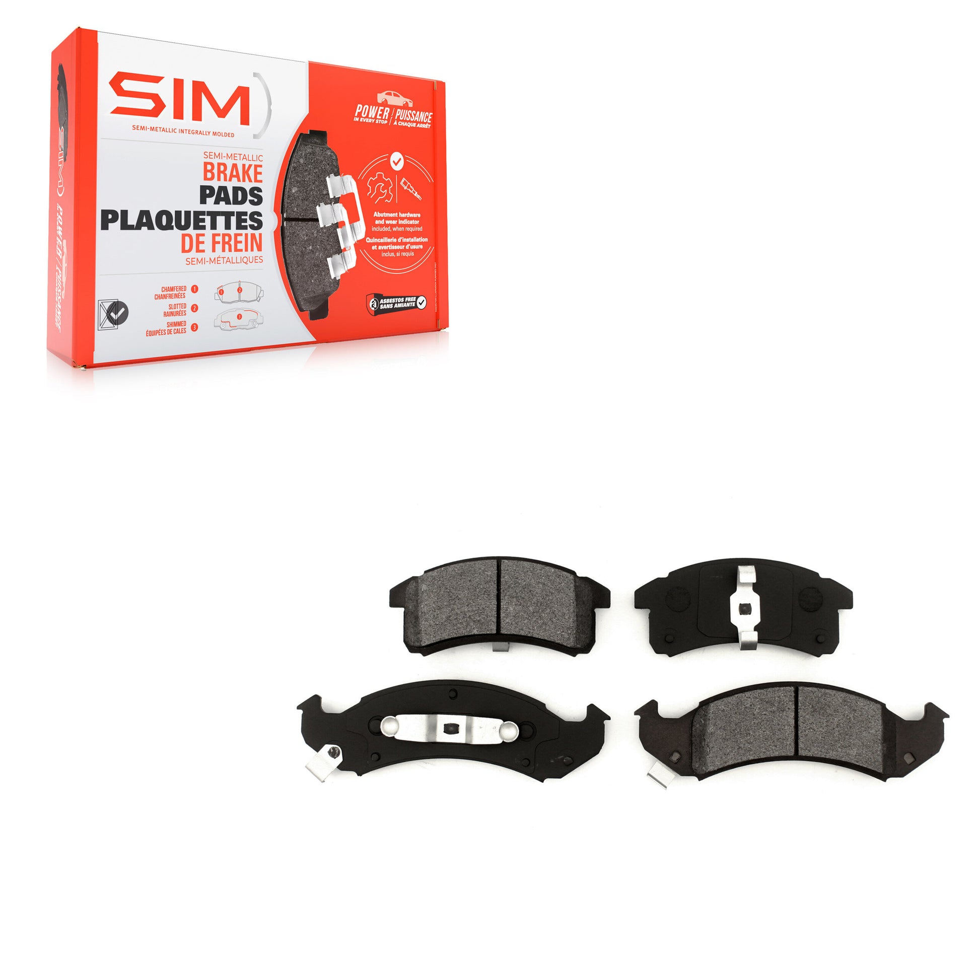 SIM SIM-623 Disc Brake Pad for 1994-1999 Oldsmobile Regency, Oldsmobile LSS, Buick Riviera - Front