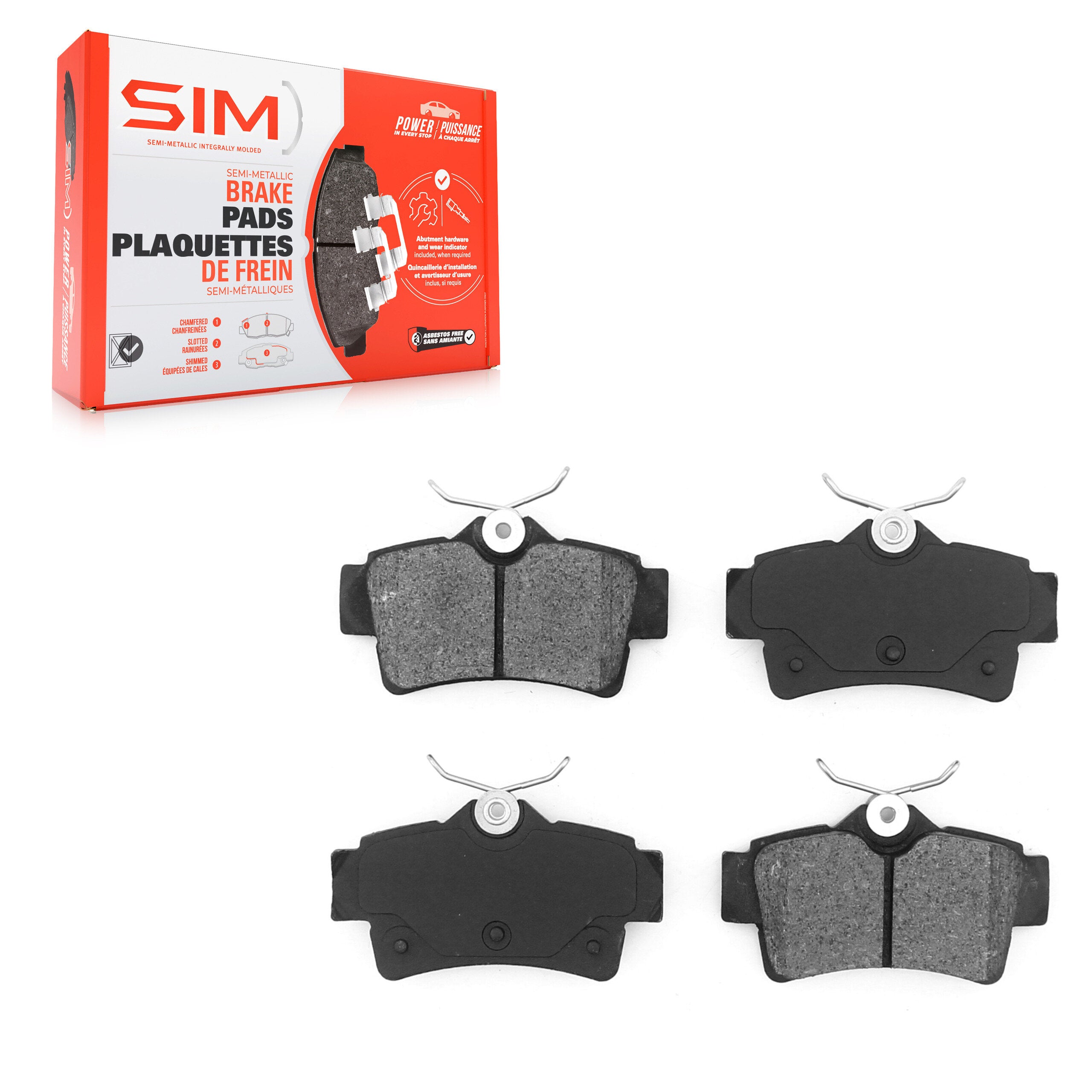 SIM SIM-627 Disc Brake Pad for 1994-2004 Ford Mustang - Rear