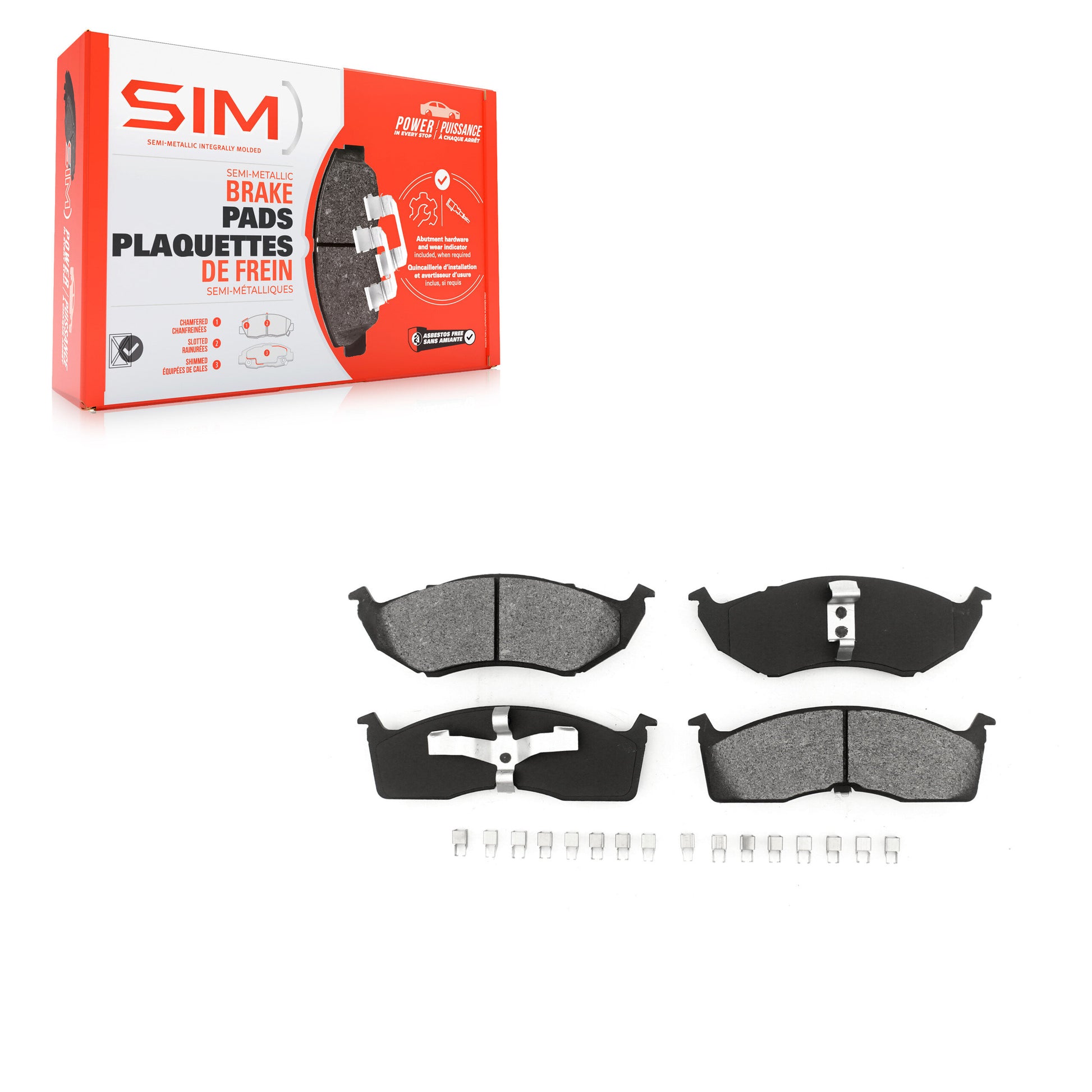 SIM SIM-642 Disc Brake Pad for 1995-2005 Dodge Neon, Dodge SX 2.0, Chrysler Neon - Front