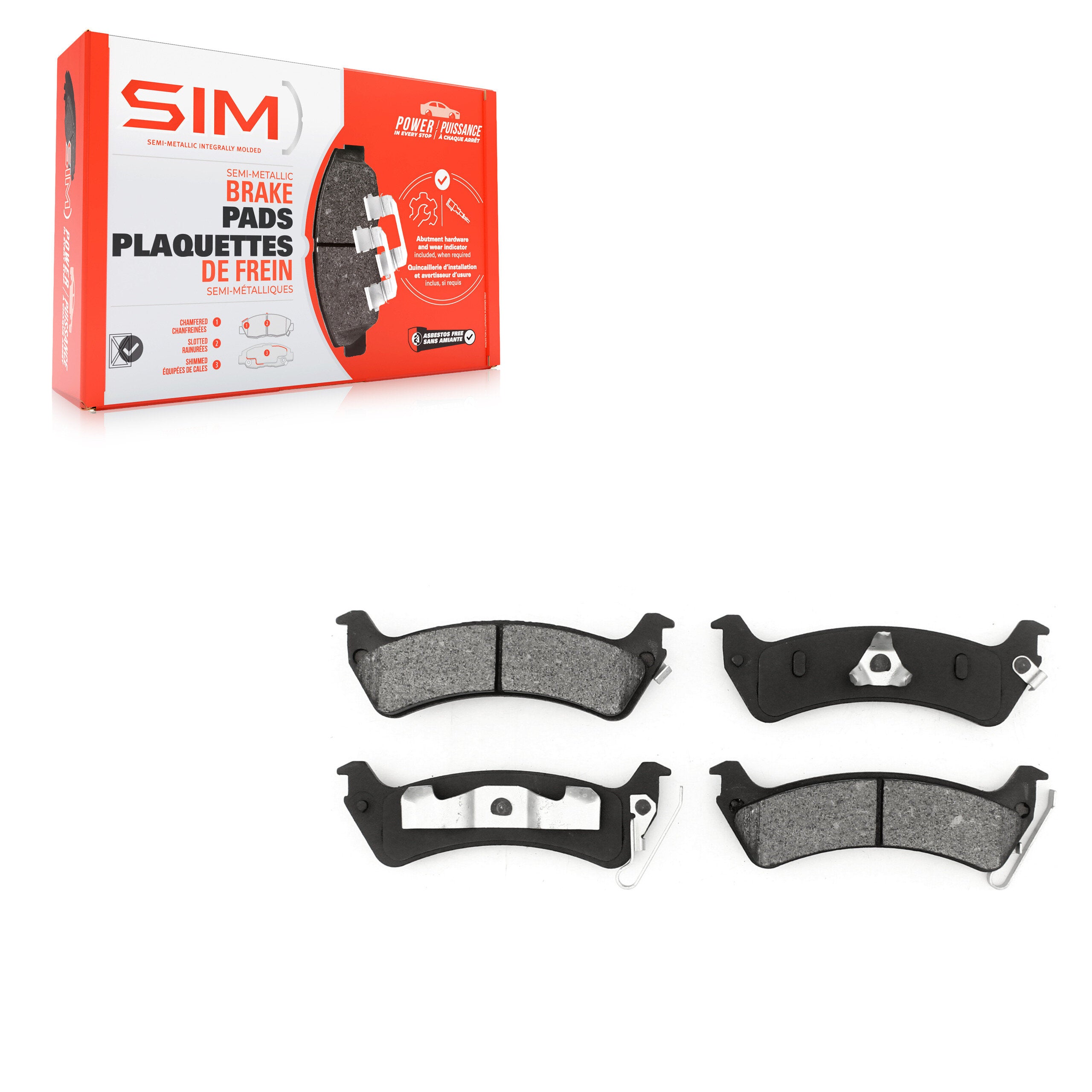 SIM SIM-666 Disc Brake Pad for 1994-2005 Ford Explorer Sport, Ford Explorer, Ford Explorer Sport Trac - Rear