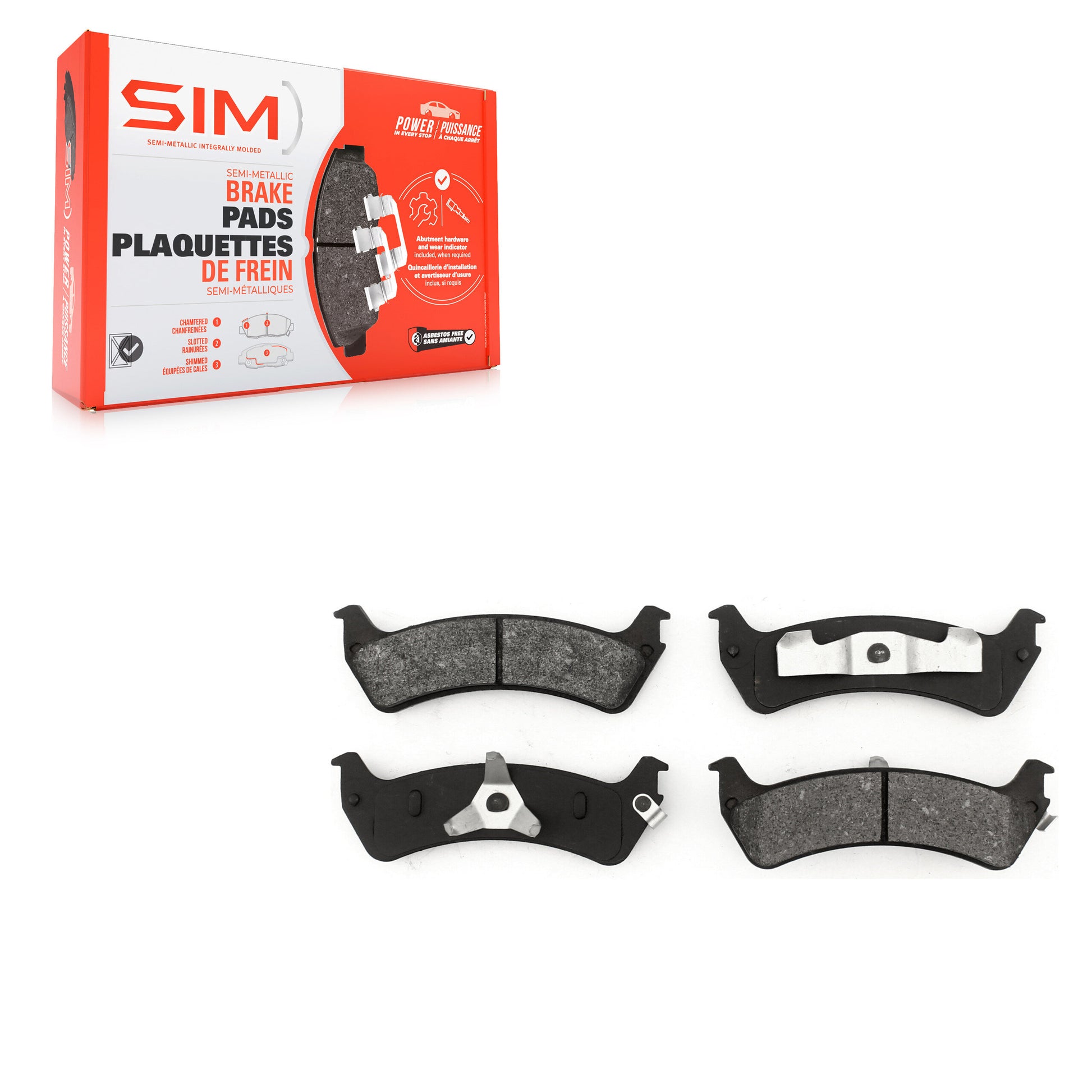 SIM SIM-667 Disc Brake Pad for 1995-2002 Ford Explorer, Ford Explorer Sport, Ford Ranger - Rear