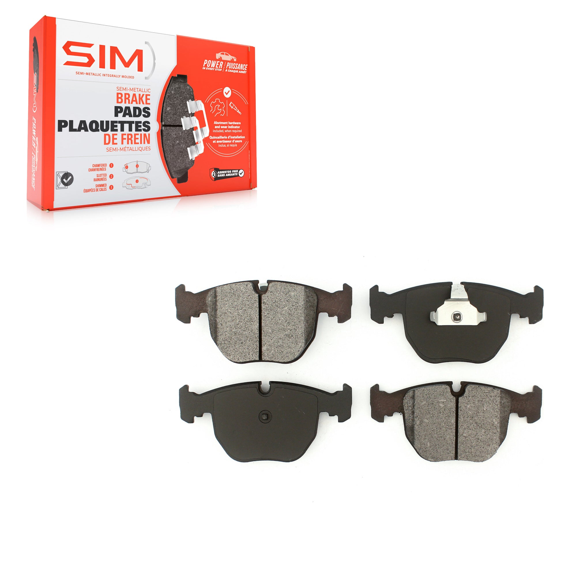 SIM SIM-681 Disc Brake Pad for 1995-2006 BMW X5, Land Rover Range Rover, BMW 530i - Front