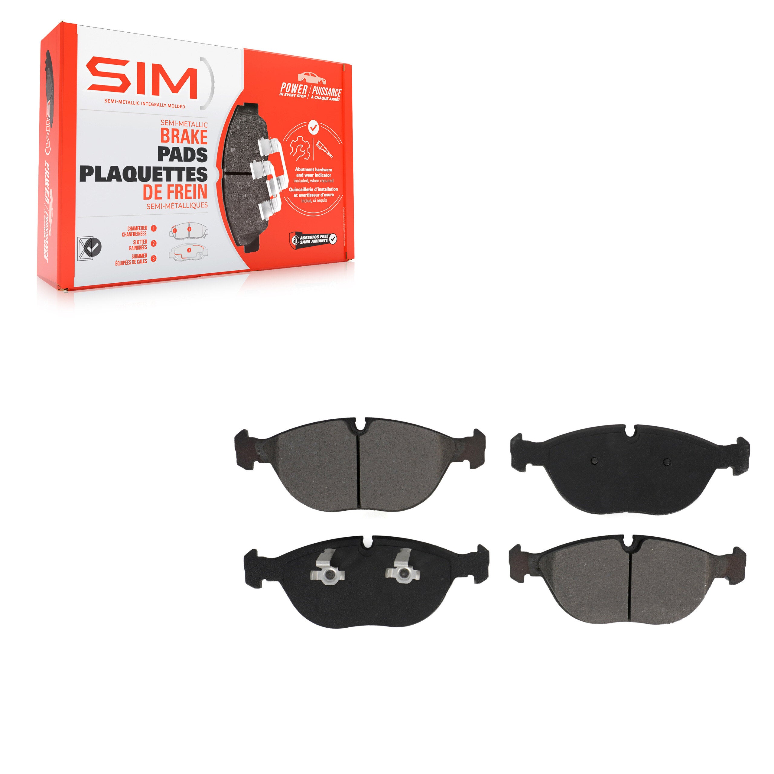 SIM SIM-682 Disc Brake Pad for 1995-2006 Mercedes-Benz E350, Mercedes-Benz E500, Chrysler Crossfire - Front