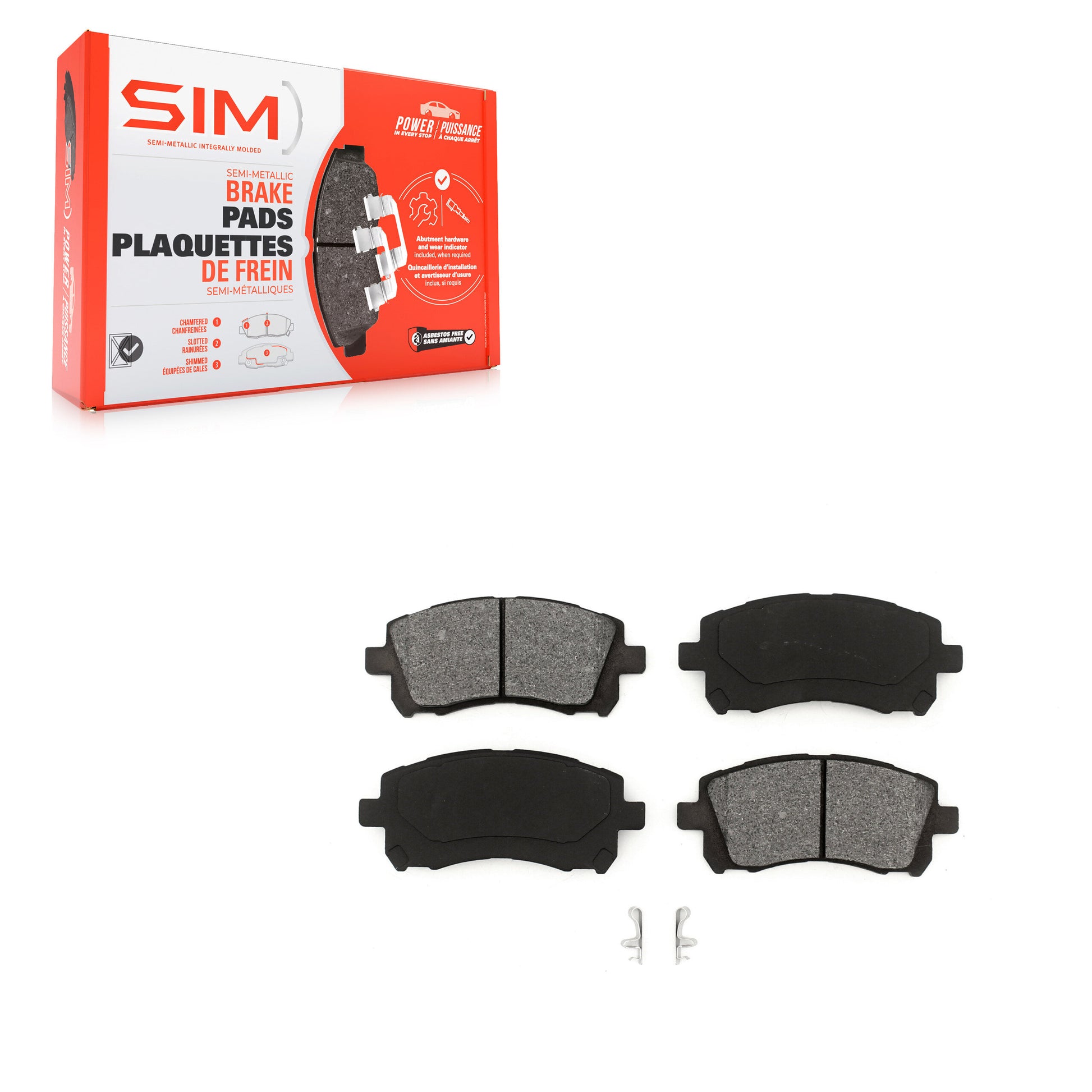SIM SIM-721 Disc Brake Pad for 1996-2003 Subaru Impreza, Subaru Legacy, Subaru Outback - Front