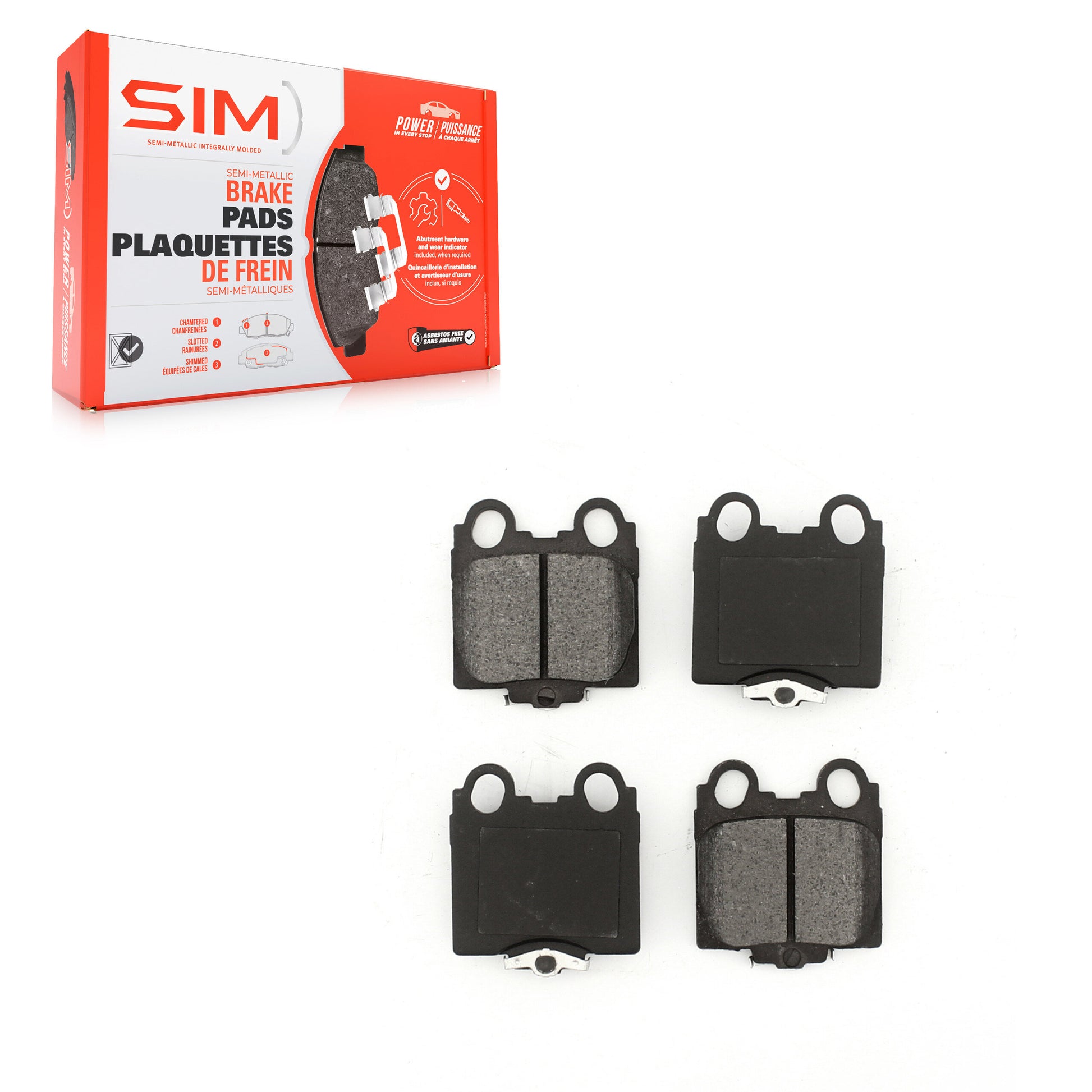 SIM SIM-771 Disc Brake Pad for 1998-2010 Lexus SC430, Lexus GS430, Lexus IS300 - Rear