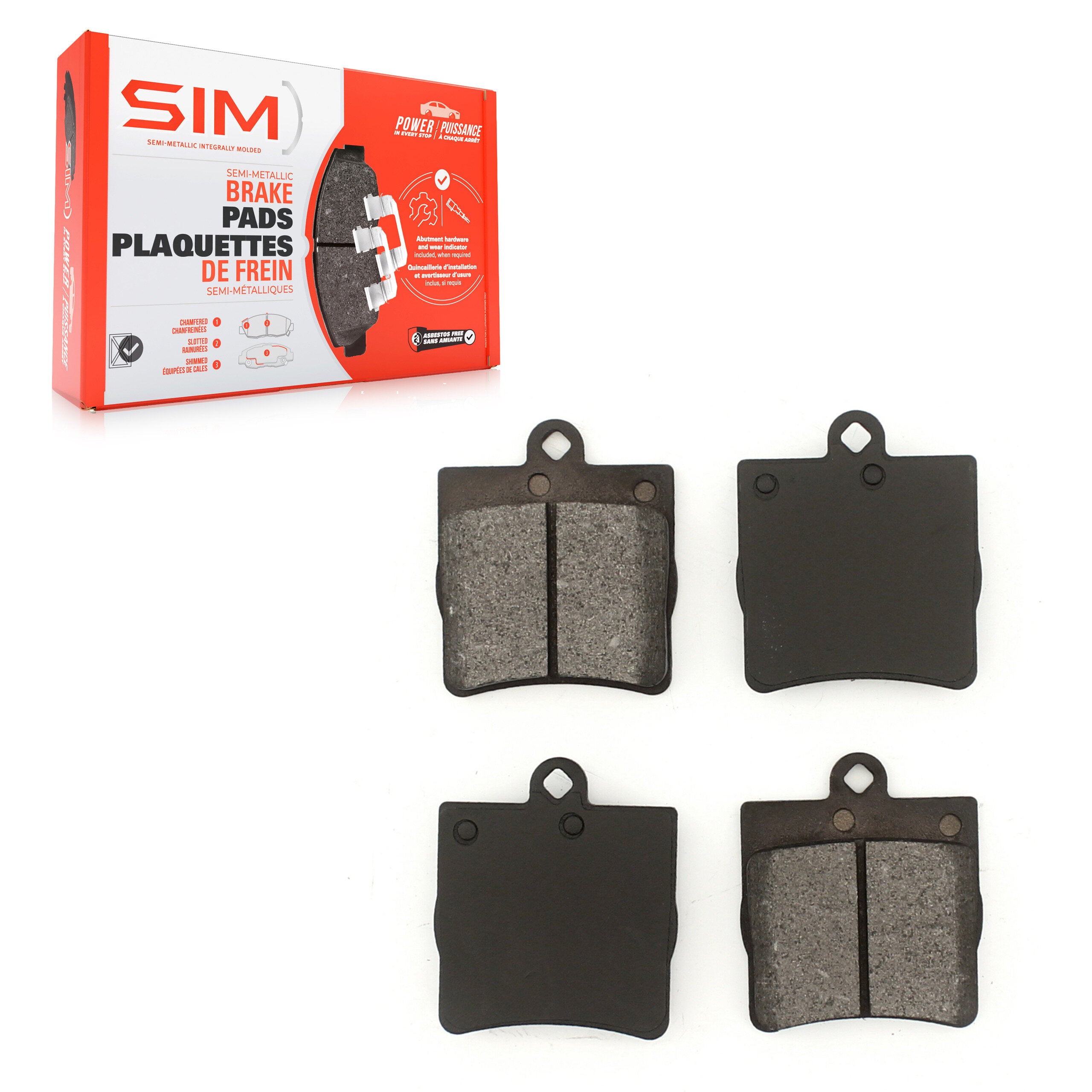 SIM SIM-779 Disc Brake Pad for 1996-2011 Mercedes-Benz SLK300, Chrysler Crossfire, Mercedes-Benz C230 - Rear