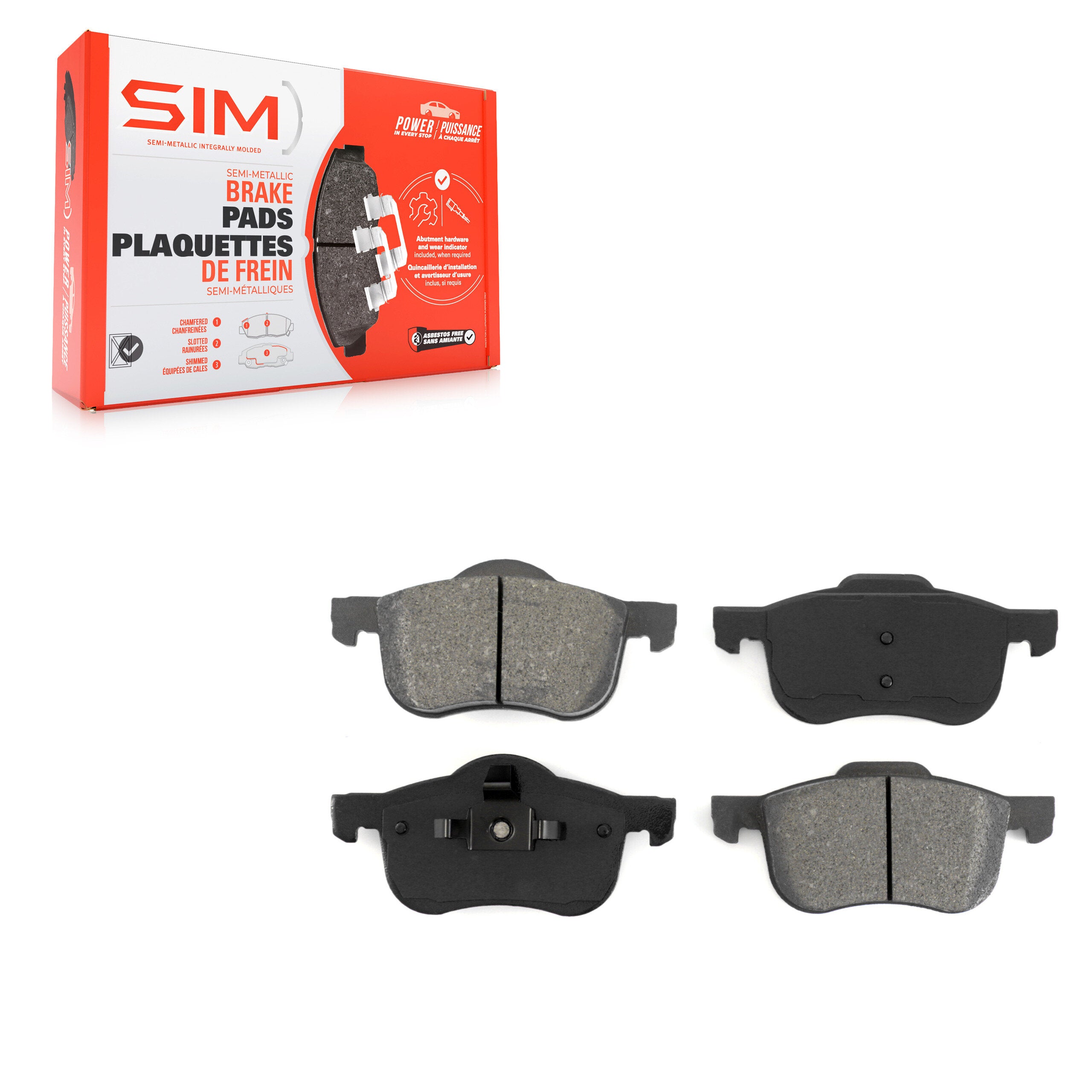 SIM SIM-794 Disc Brake Pad for 1999-2009 Volvo S60, Volvo V70, Volvo XC70 - Front