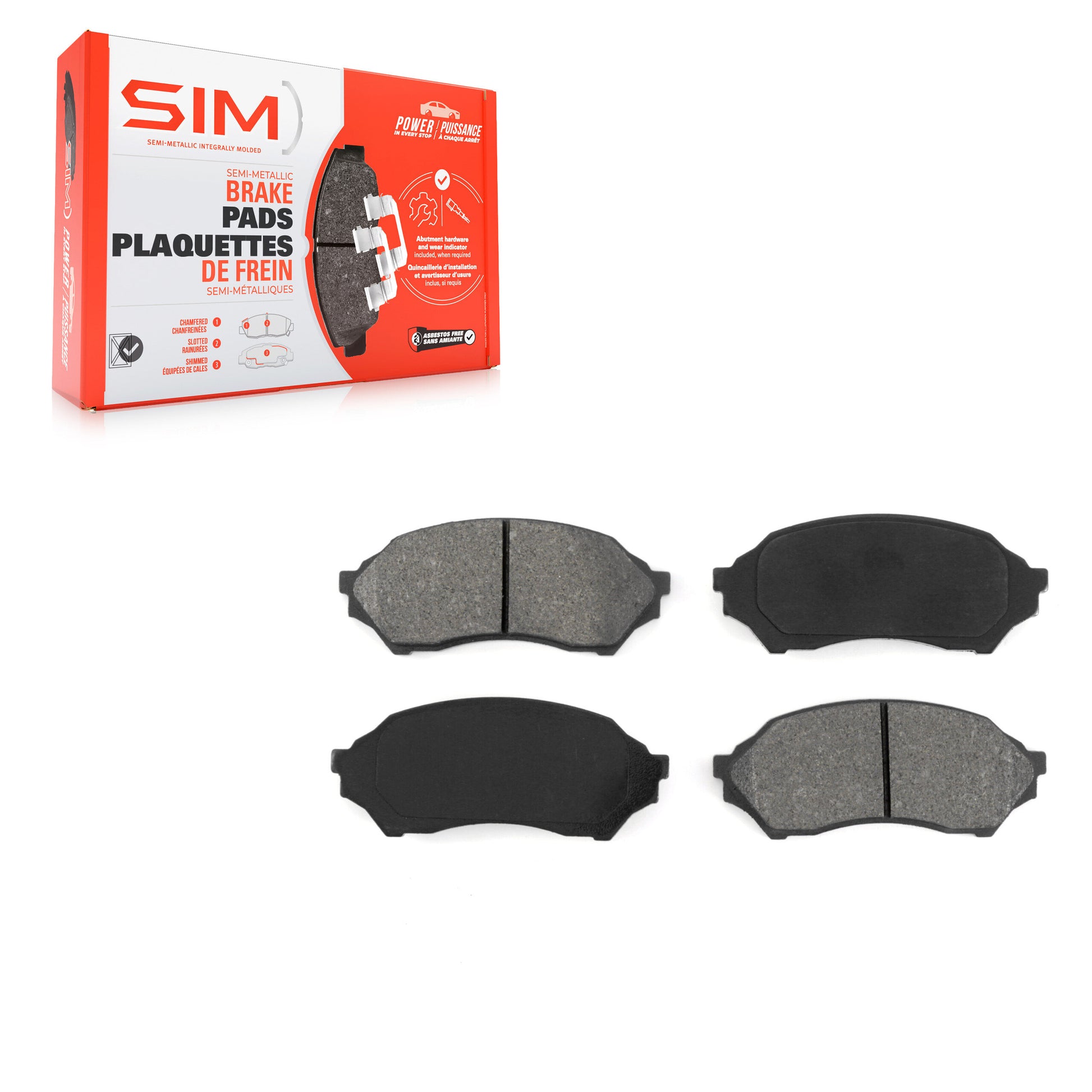 SIM SIM-798 Disc Brake Pad for 1999-2003 Mazda Protege - Front