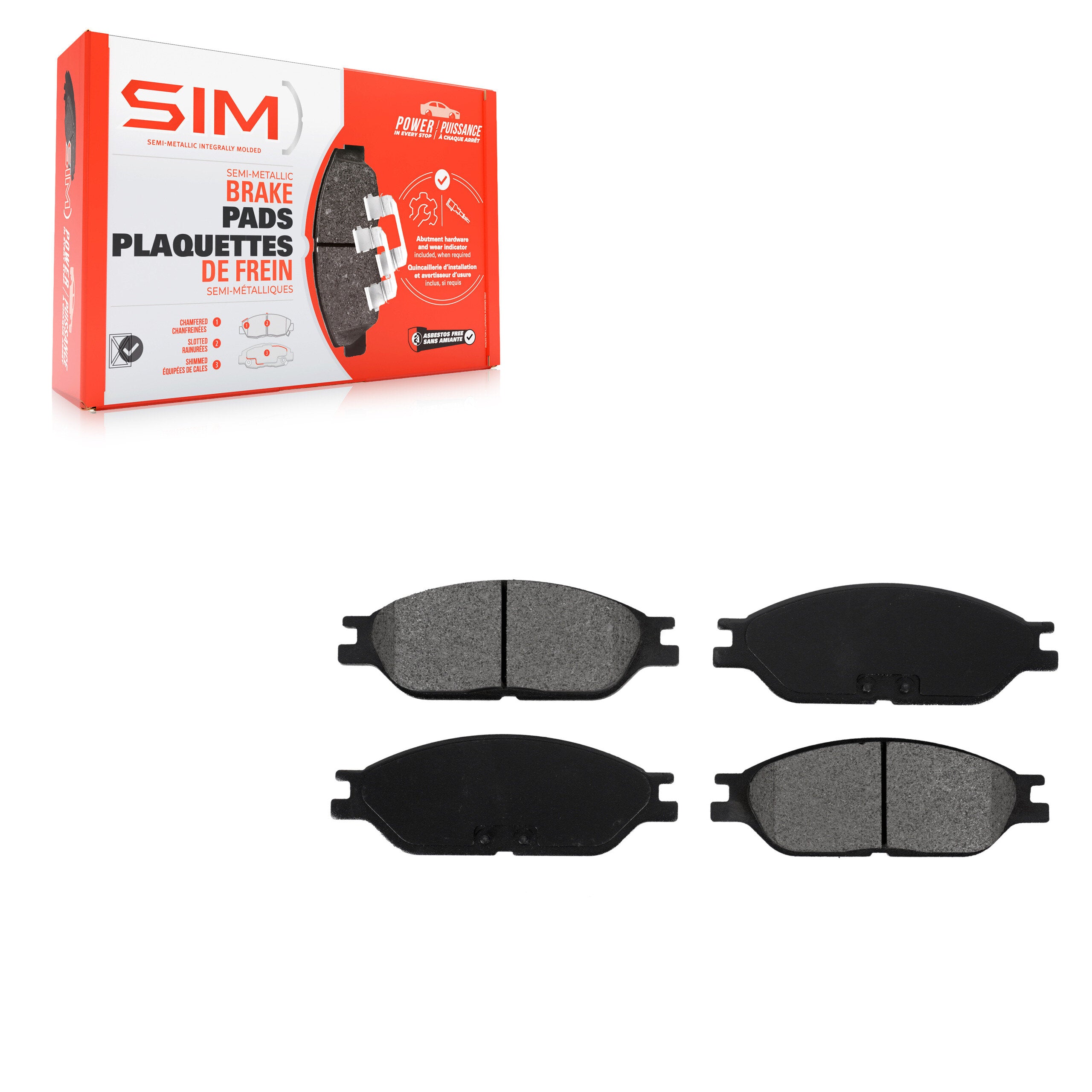 SIM SIM-803 Disc Brake Pad for 1999-2003 Ford Windstar - Front