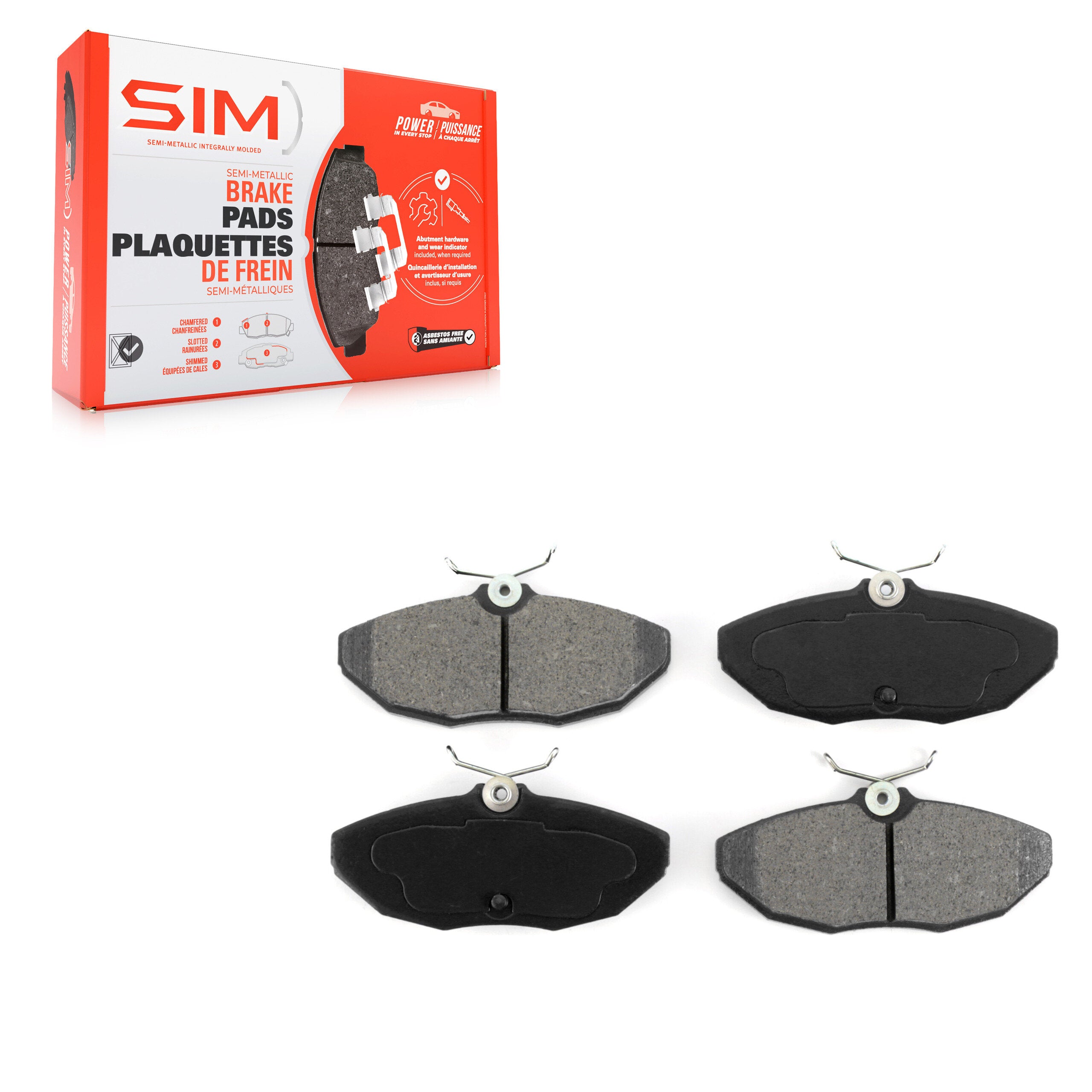 SIM SIM-806 Disc Brake Pad for 1993-2006 Jaguar S-Type, Jaguar Vanden Plas, Jaguar XJ8 - Rear