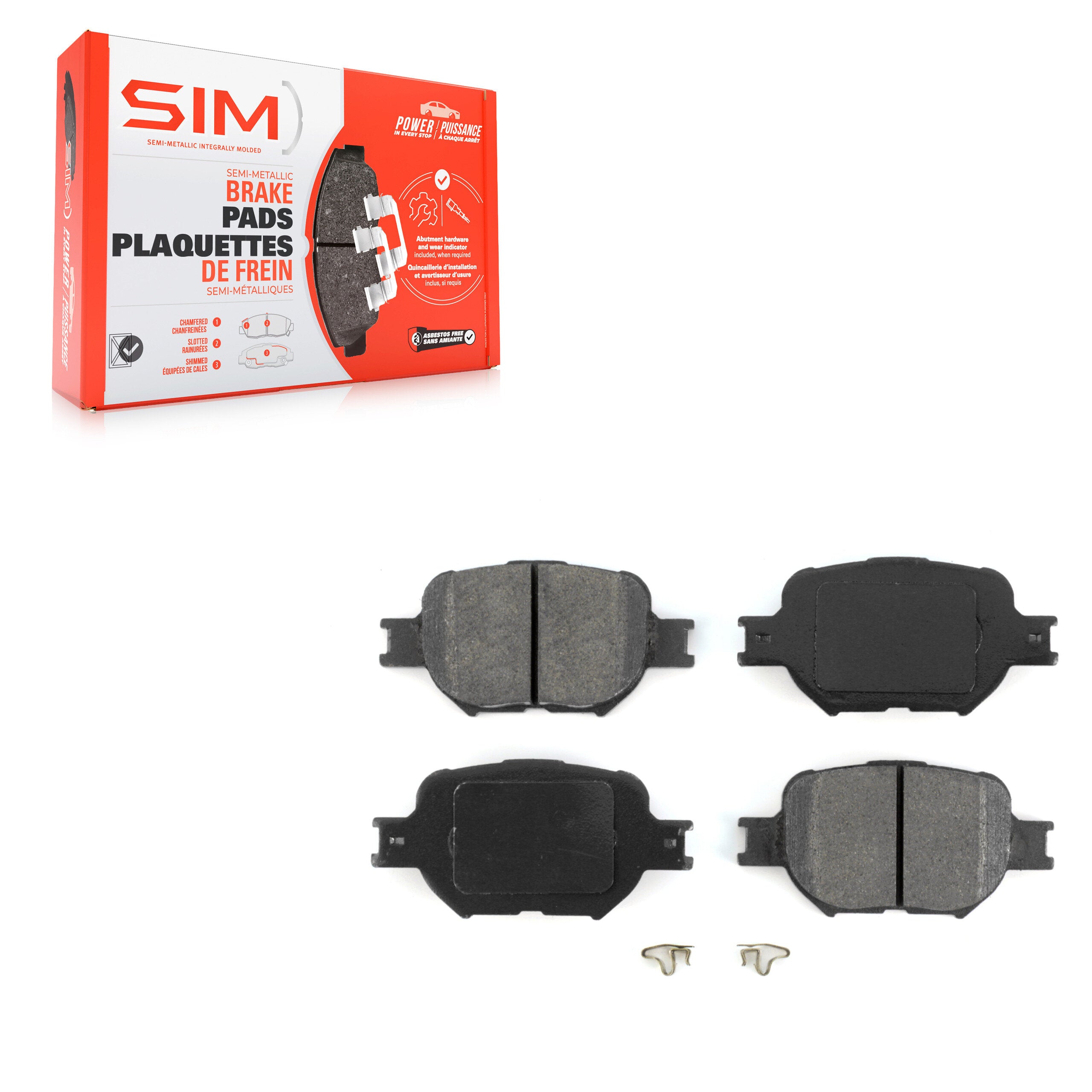 SIM SIM-817 Disc Brake Pad for 2000-2010 Scion tC, Toyota Celica - Front