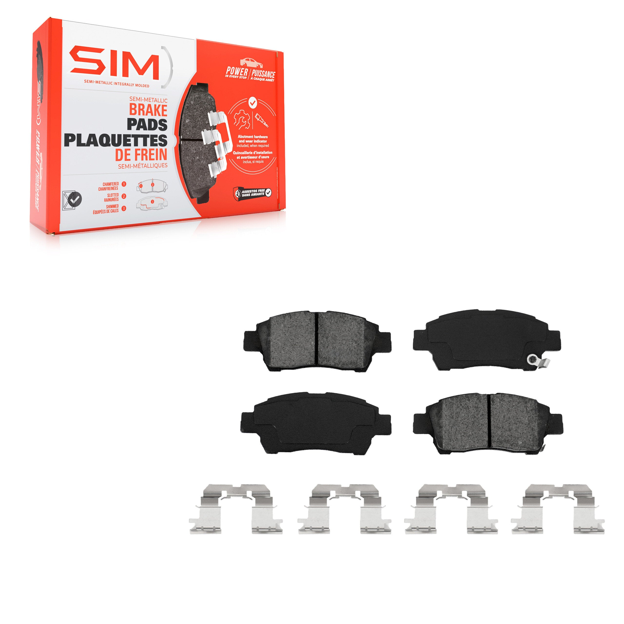 SIM SIM-831 Disc Brake Pad for 2000 Toyota Echo - Front