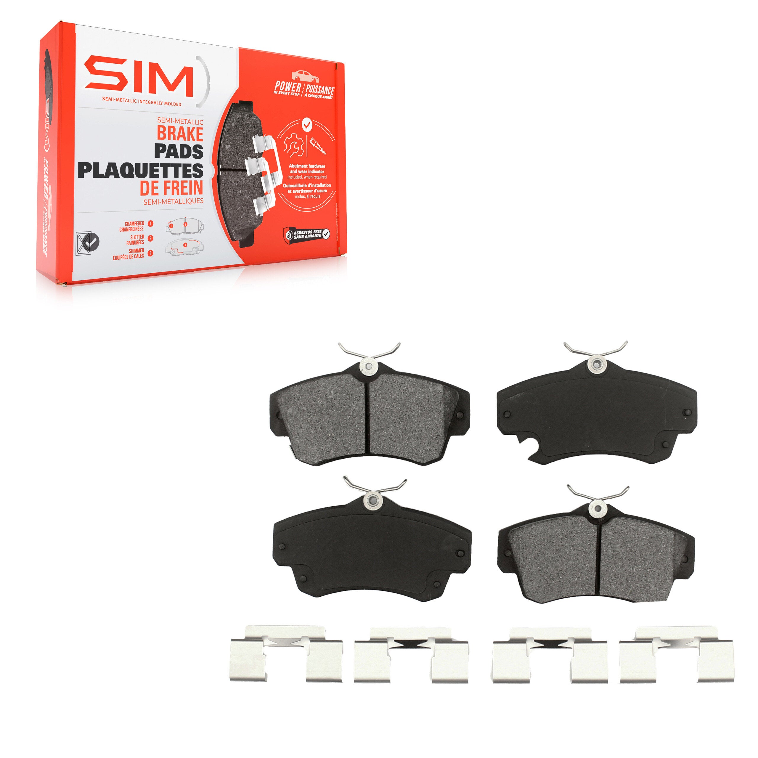 SIM SIM-841 Disc Brake Pad for 2001-2010 Dodge Neon, Chrysler PT Cruiser - Front