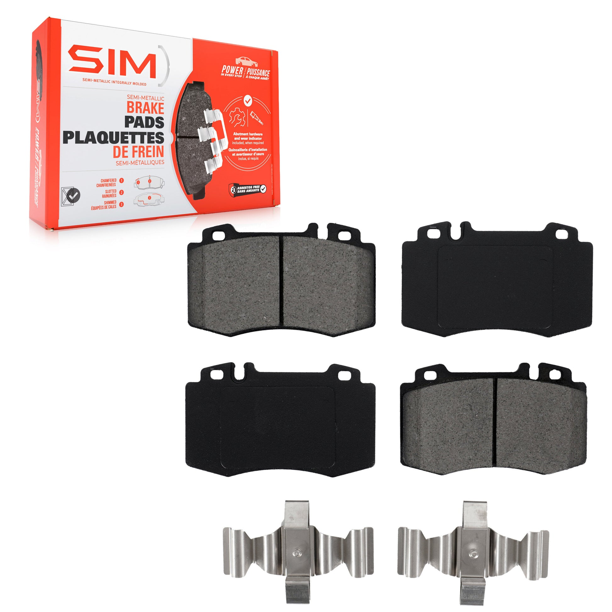 SIM SIM-847 Disc Brake Pad for 1993-2012 Mercedes-Benz CLK550, Mercedes-Benz CLS550, Mercedes-Benz E350 - Front