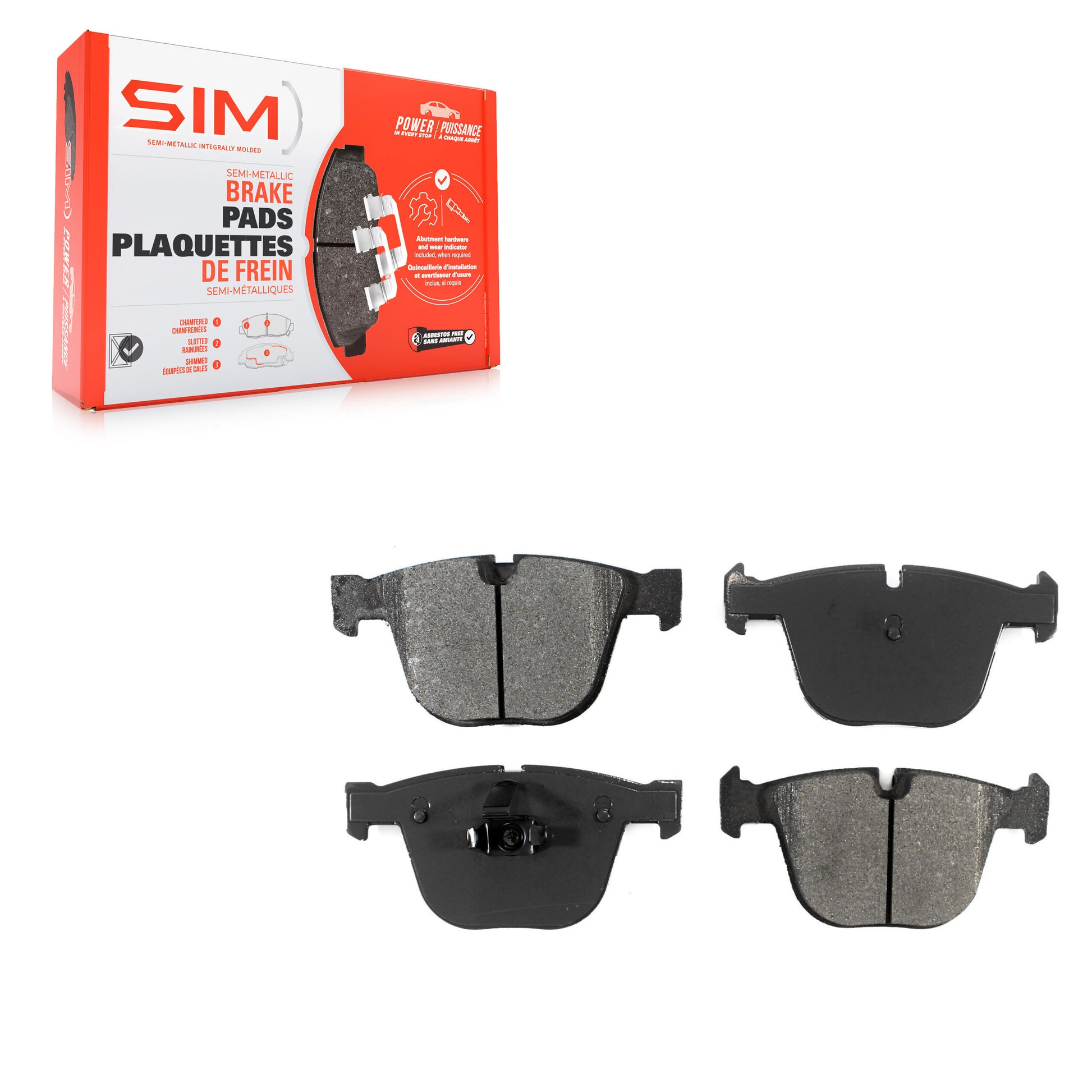 SIM SIM-919 Disc Brake Pad for 2002-2019 BMW X6, BMW X5, BMW 740Li xDrive - Rear