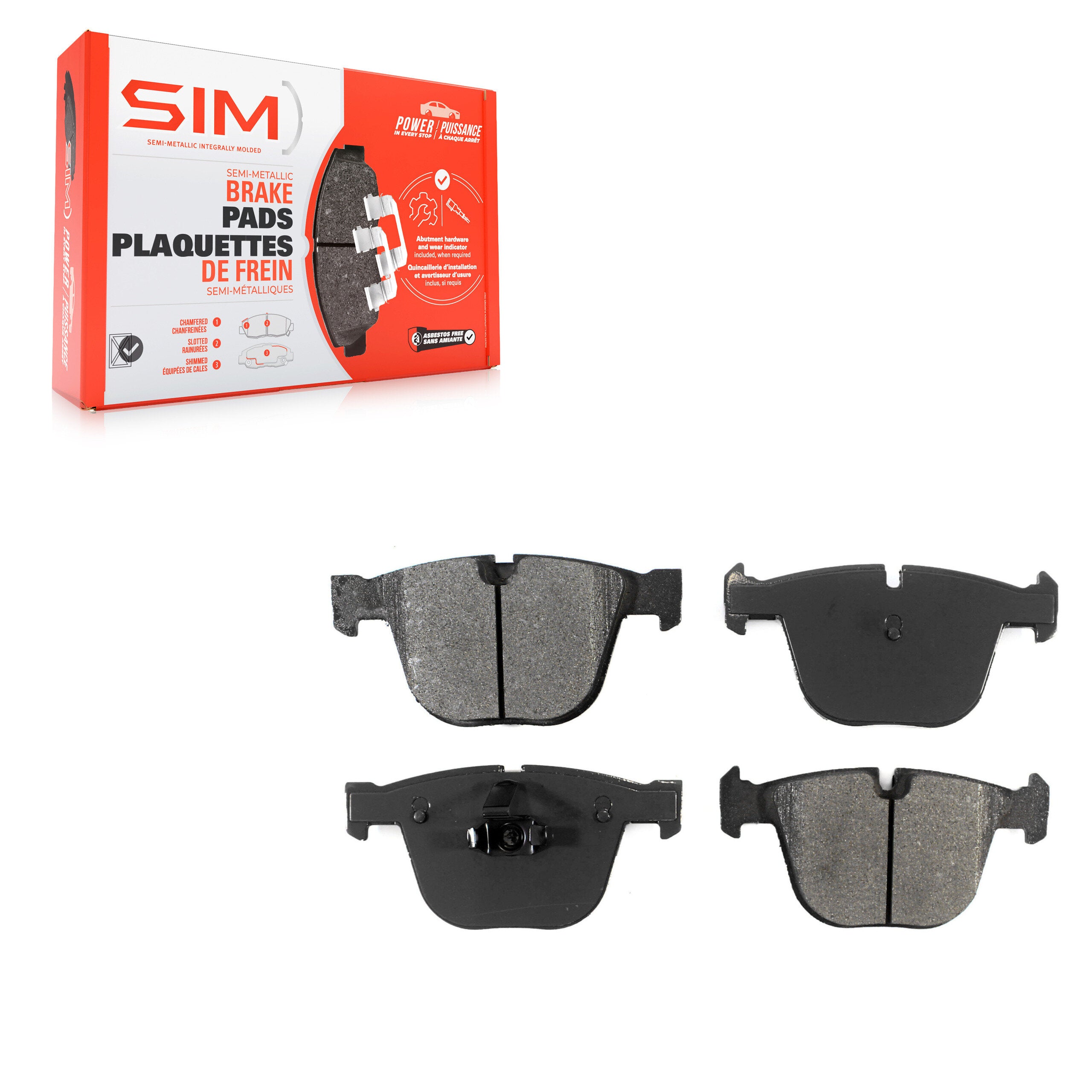 SIM SIM-919 Disc Brake Pad for 2002-2019 BMW X6, BMW X5, BMW 740Li xDrive - Rear