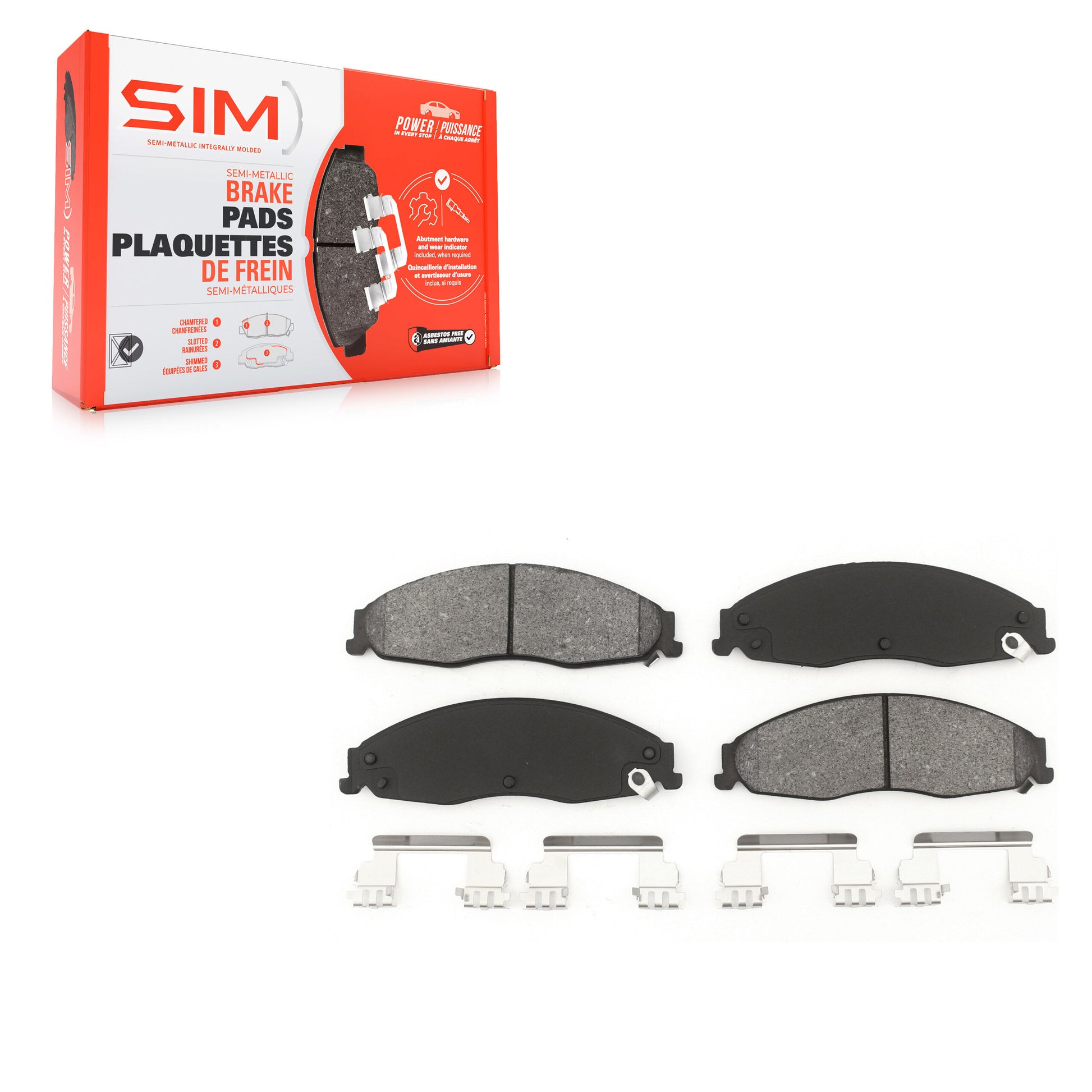 SIM SIM-921 Disc Brake Pad for 2003-2008 Cadillac CTS, Cadillac STS, Pontiac Grand Prix - Front