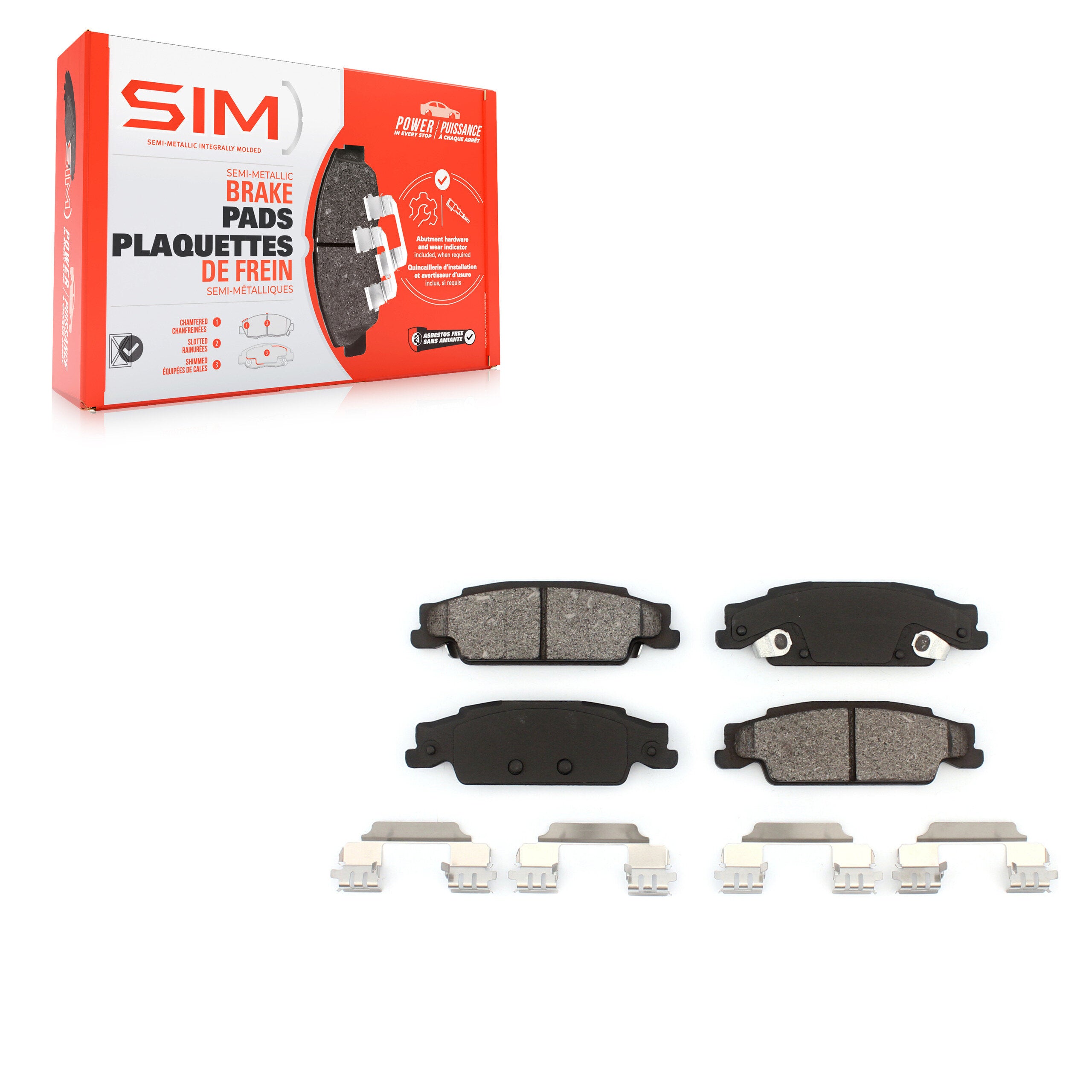 SIM SIM-922 Disc Brake Pad for 2003-2011 Cadillac CTS, Cadillac STS, Pontiac Grand Prix - Rear