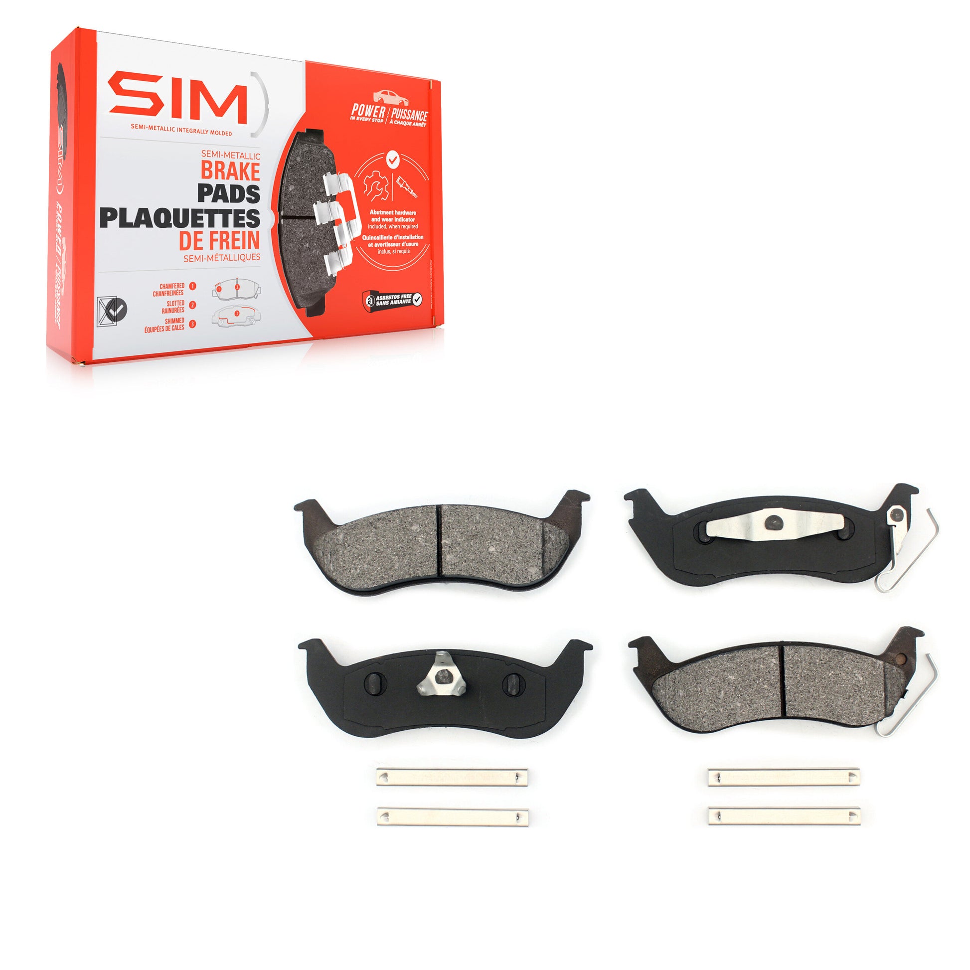 SIM SIM-932 Disc Brake Pad for 2003-2011 Ford Ranger, Mazda B2300, Mazda B4000 - Rear