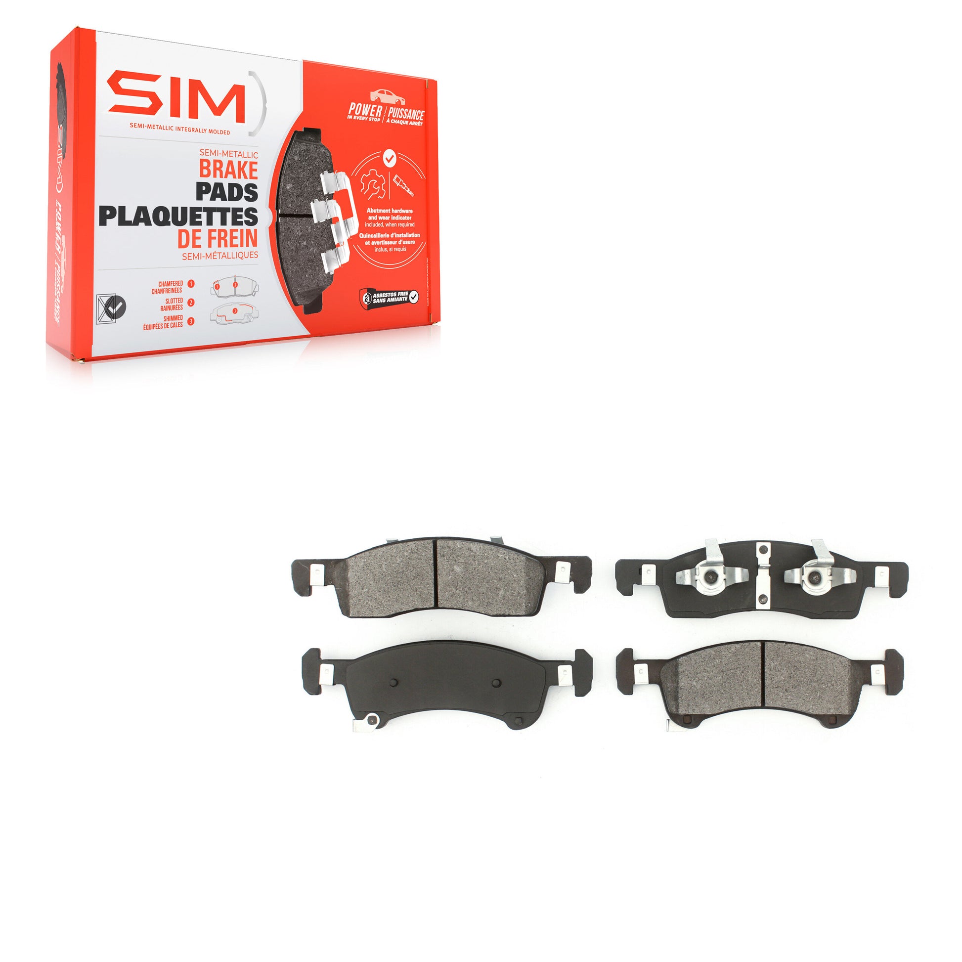 SIM SIM-934 Disc Brake Pad for 2002-2006 Ford Expedition, Lincoln Navigator - Front
