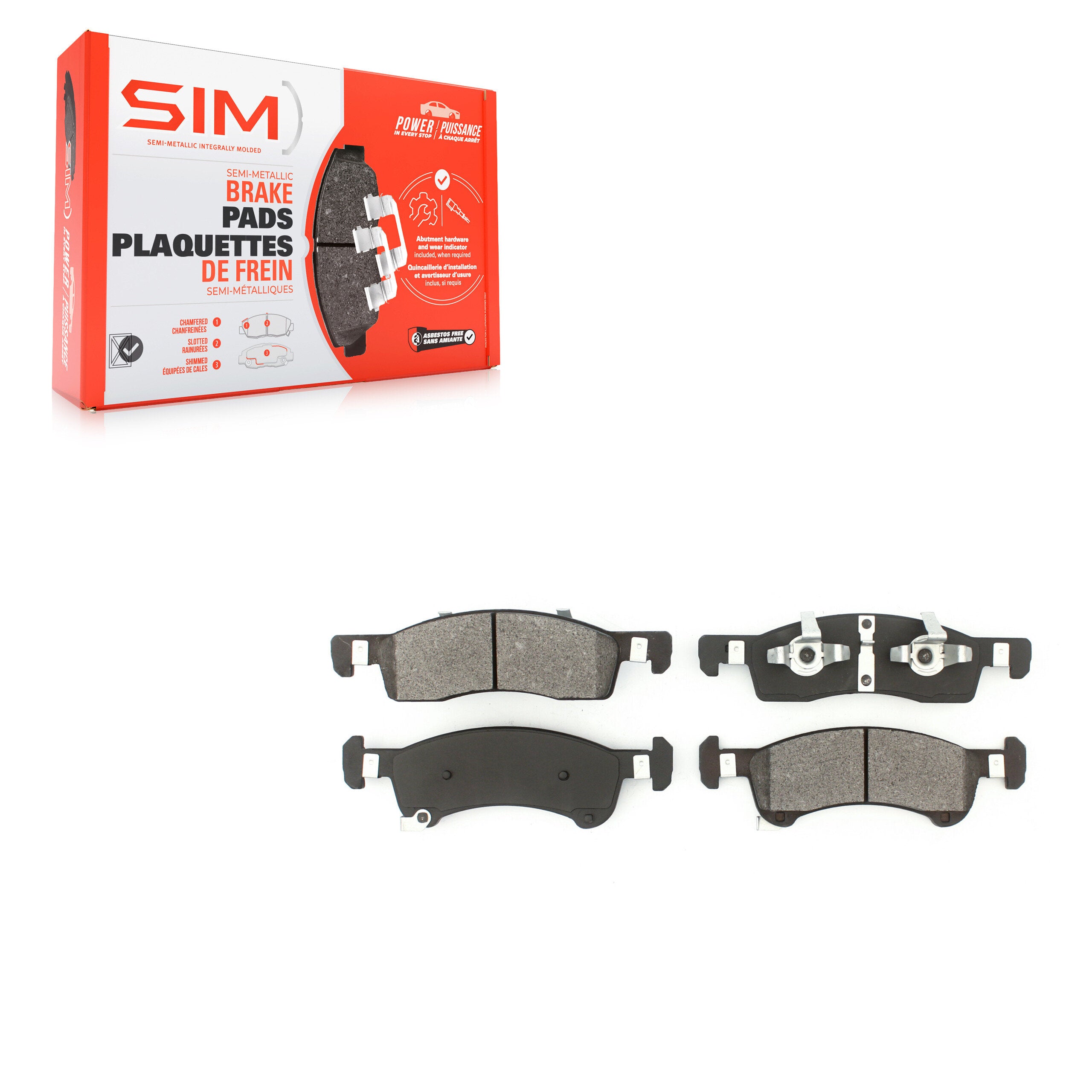 SIM SIM-934 Disc Brake Pad for 2002-2006 Ford Expedition, Lincoln Navigator - Front