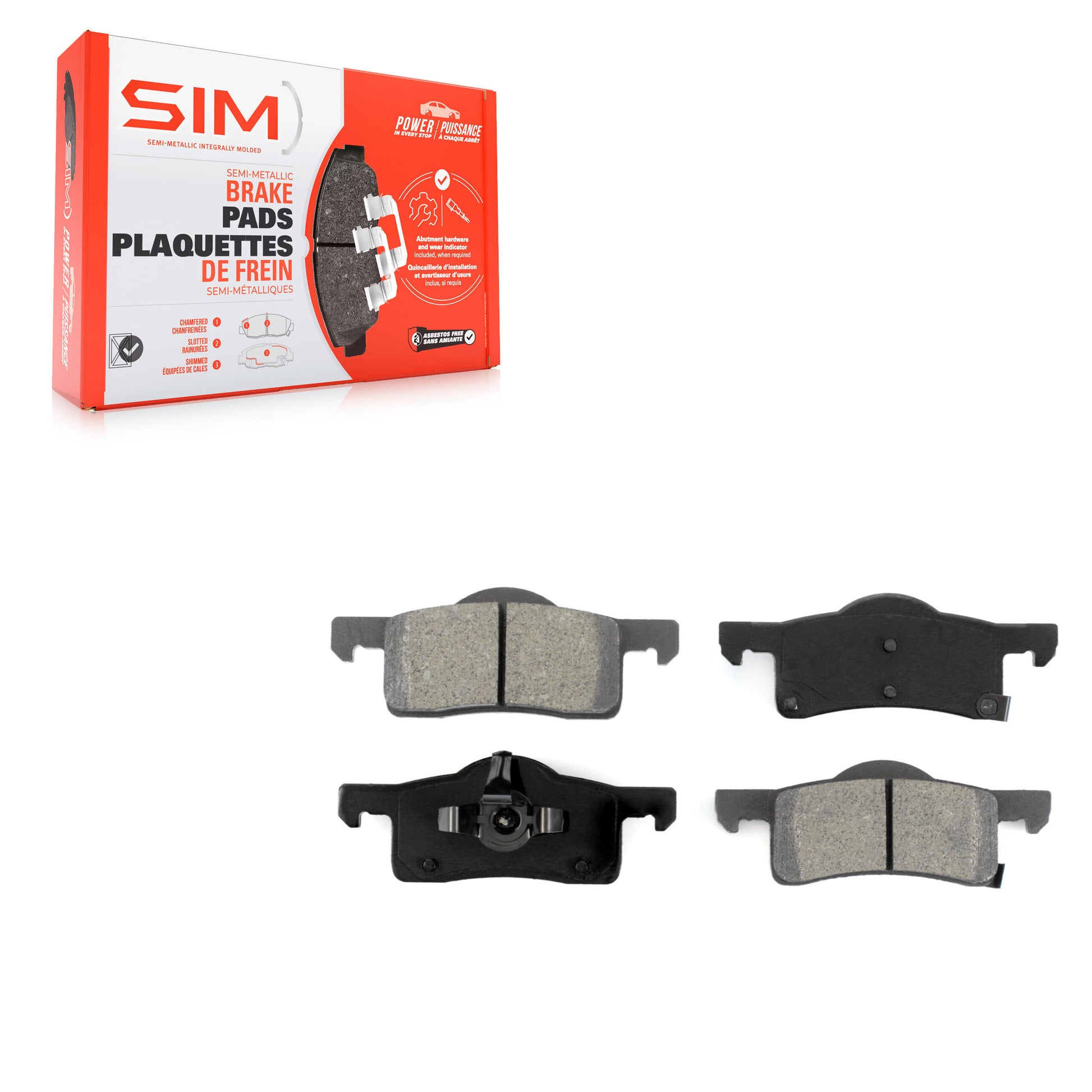 SIM SIM-935 Disc Brake Pad for 2002-2006 Ford Expedition, Lincoln Navigator - Rear