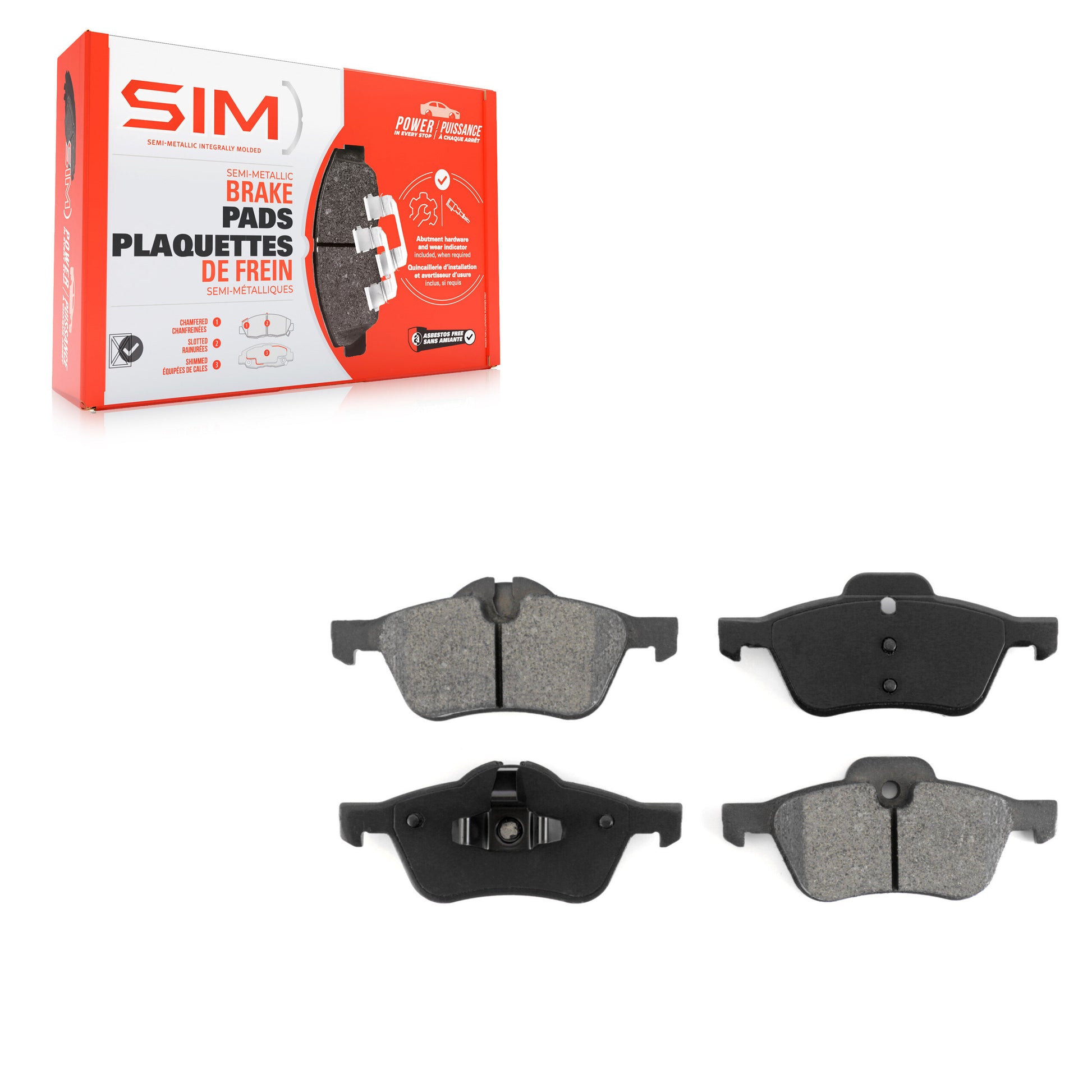 SIM SIM-939 Disc Brake Pad for 2002-2008 Mini Cooper - Front