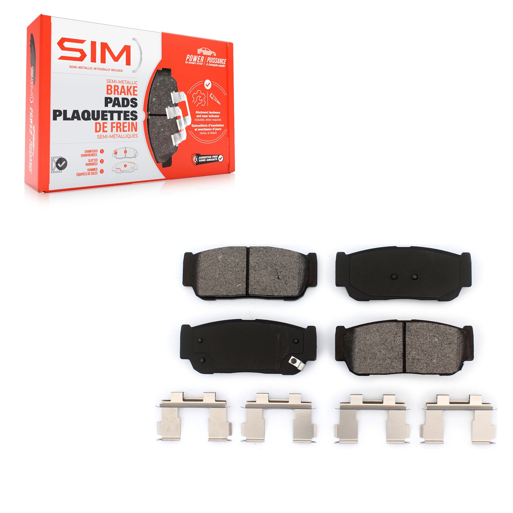 SIM SIM-954 Disc Brake Pad for 2003-2009 Hyundai Entourage, Kia Sedona, Kia Sorento - Rear
