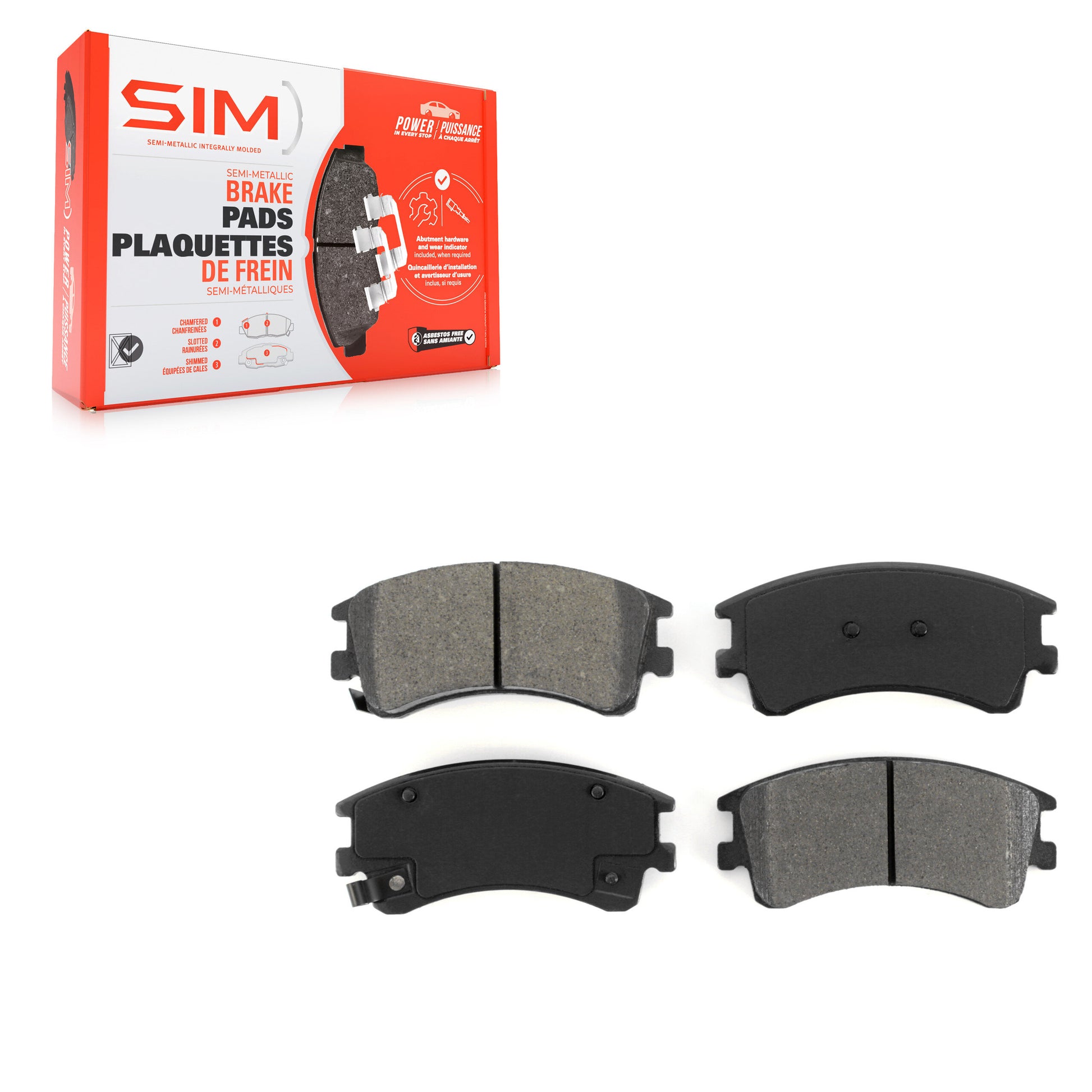 SIM SIM-957 Disc Brake Pad for 2003-2005 Mazda 6 - Front